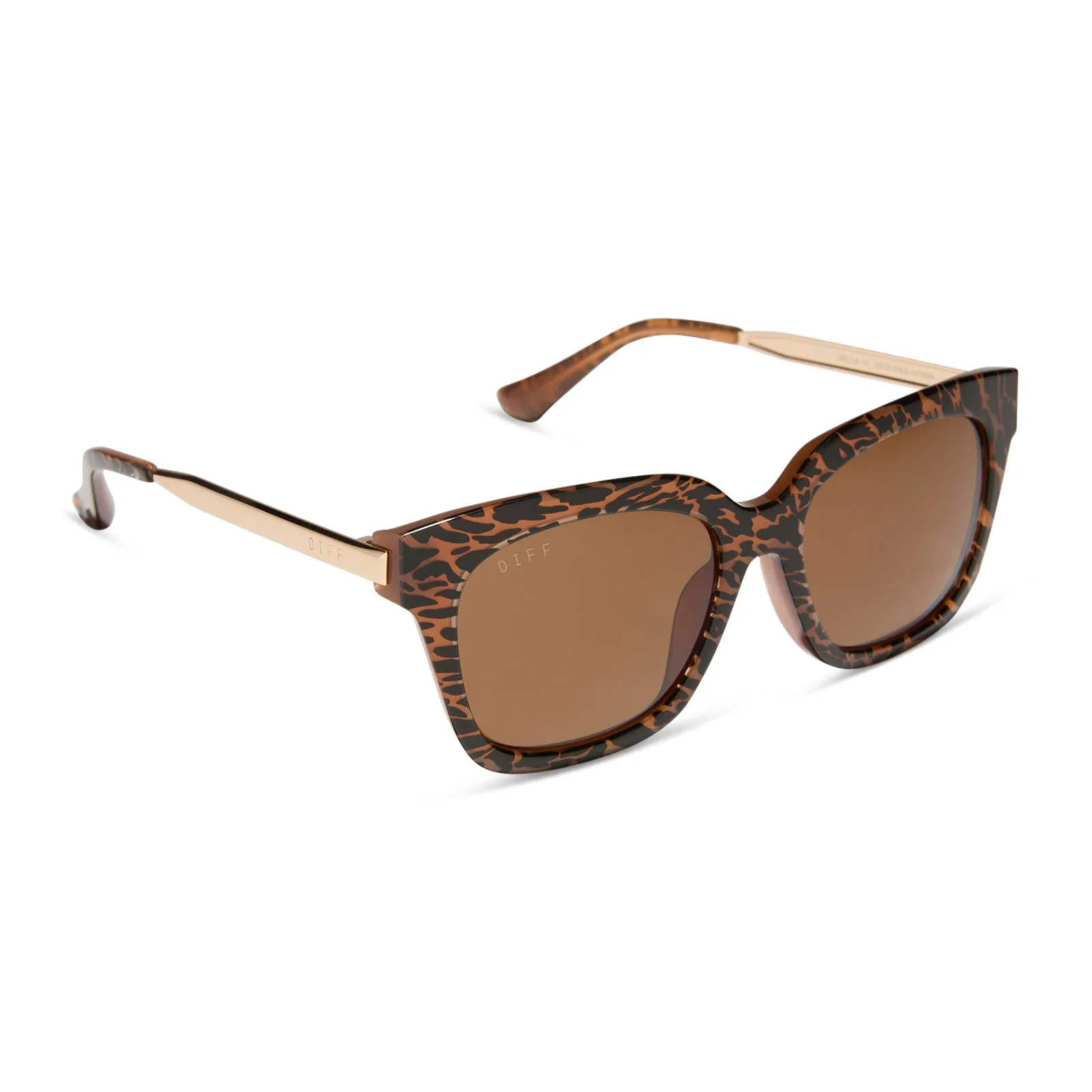 BELLA XS - ANIMAL + BROWN SUNGLASSES sold by Diff Eyewear product image thumbnail 2
