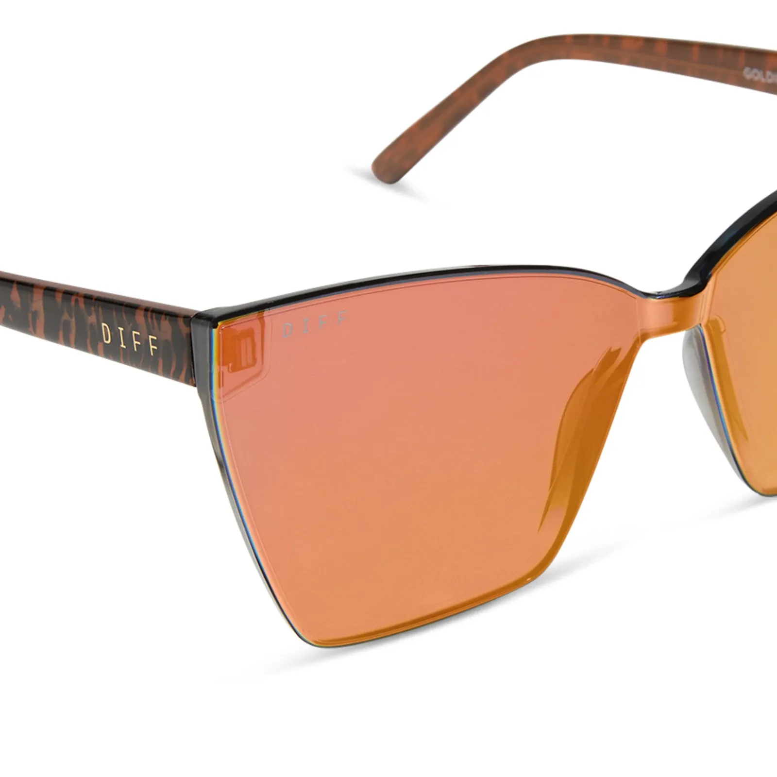 GOLDIE XS - ANIMAL + RED HOT SUMMER MIRROR SUNGLASSES sold by Diff Eyewear product image thumbnail 4