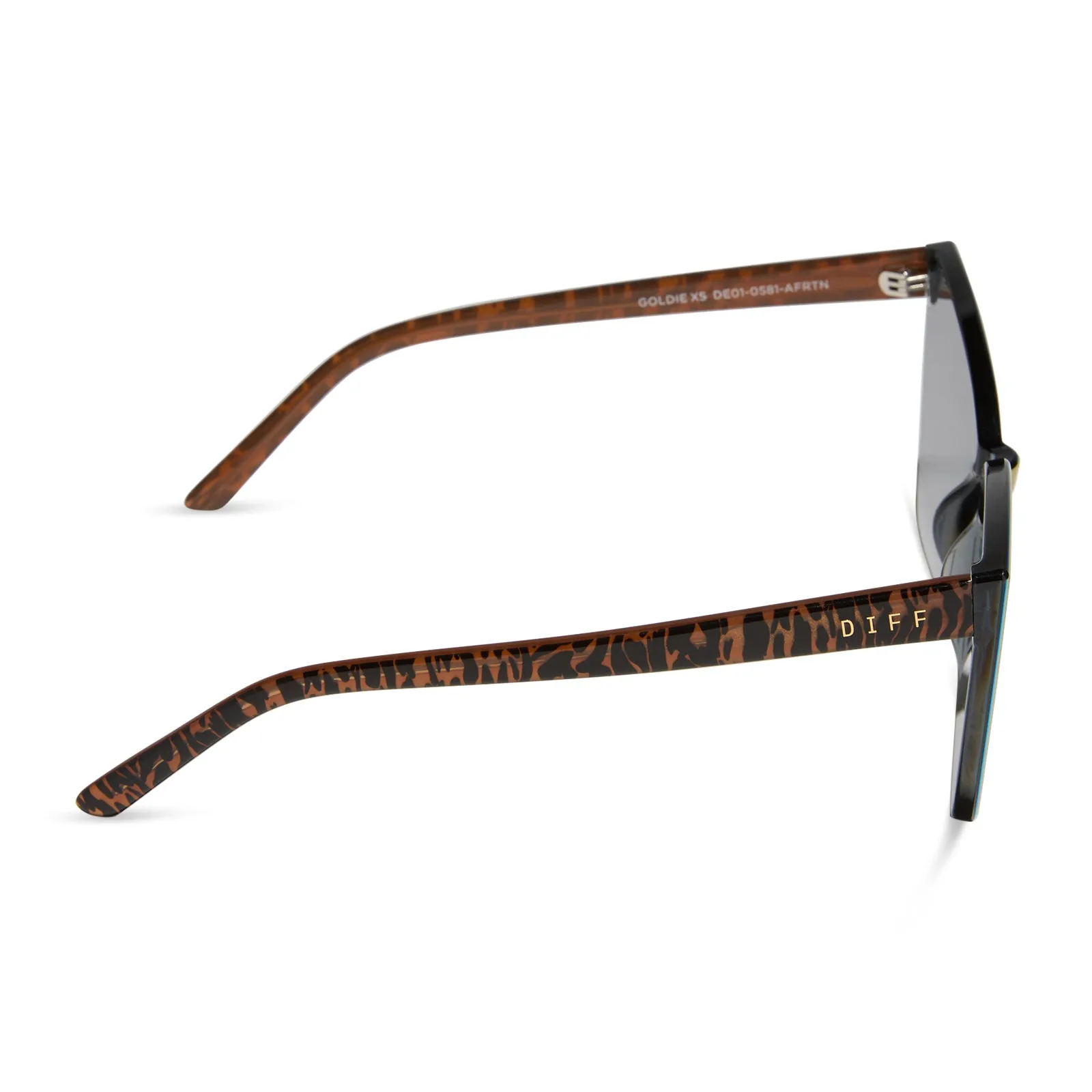 GOLDIE XS - ANIMAL + RED HOT SUMMER MIRROR SUNGLASSES sold by Diff Eyewear product image thumbnail 3