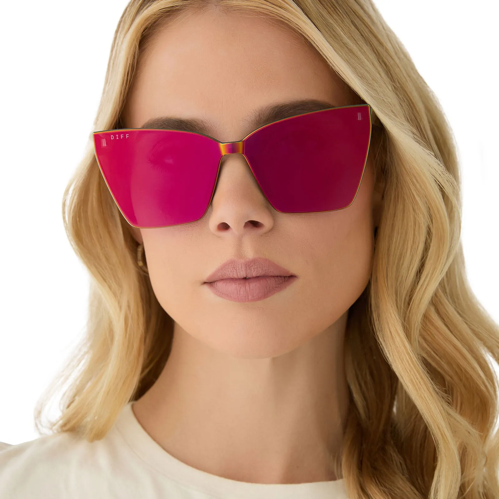 GOLDIE XS - ANIMAL + RED HOT SUMMER MIRROR SUNGLASSES sold by Diff Eyewear product image thumbnail 5