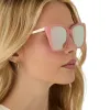 BECKY II - PEACH + CHERRY BLOSSOM MIRROR SUNGLASSES sold by Diff Eyewear