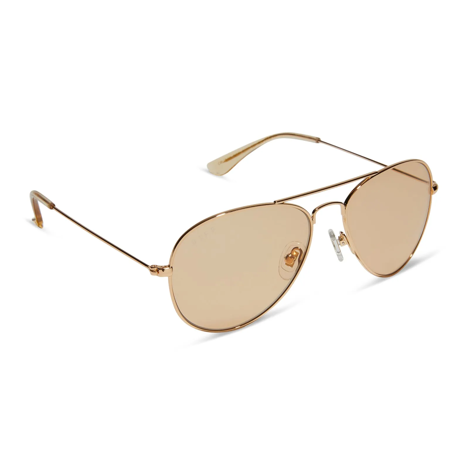 CRUZ XS - GOLD + HONEY CRYSTAL SUNGLASSES sold by Diff Eyewear product image thumbnail 2