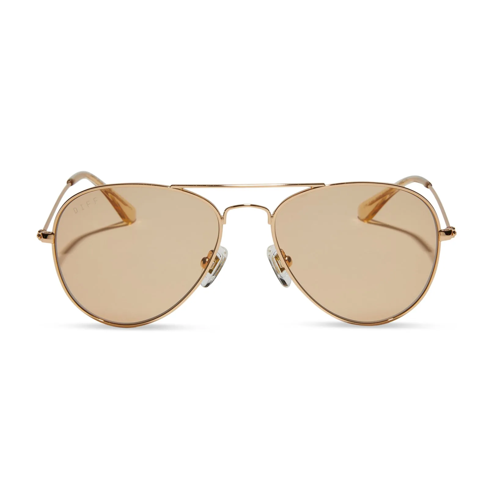 CRUZ XS - GOLD + HONEY CRYSTAL SUNGLASSES sold by Diff Eyewear