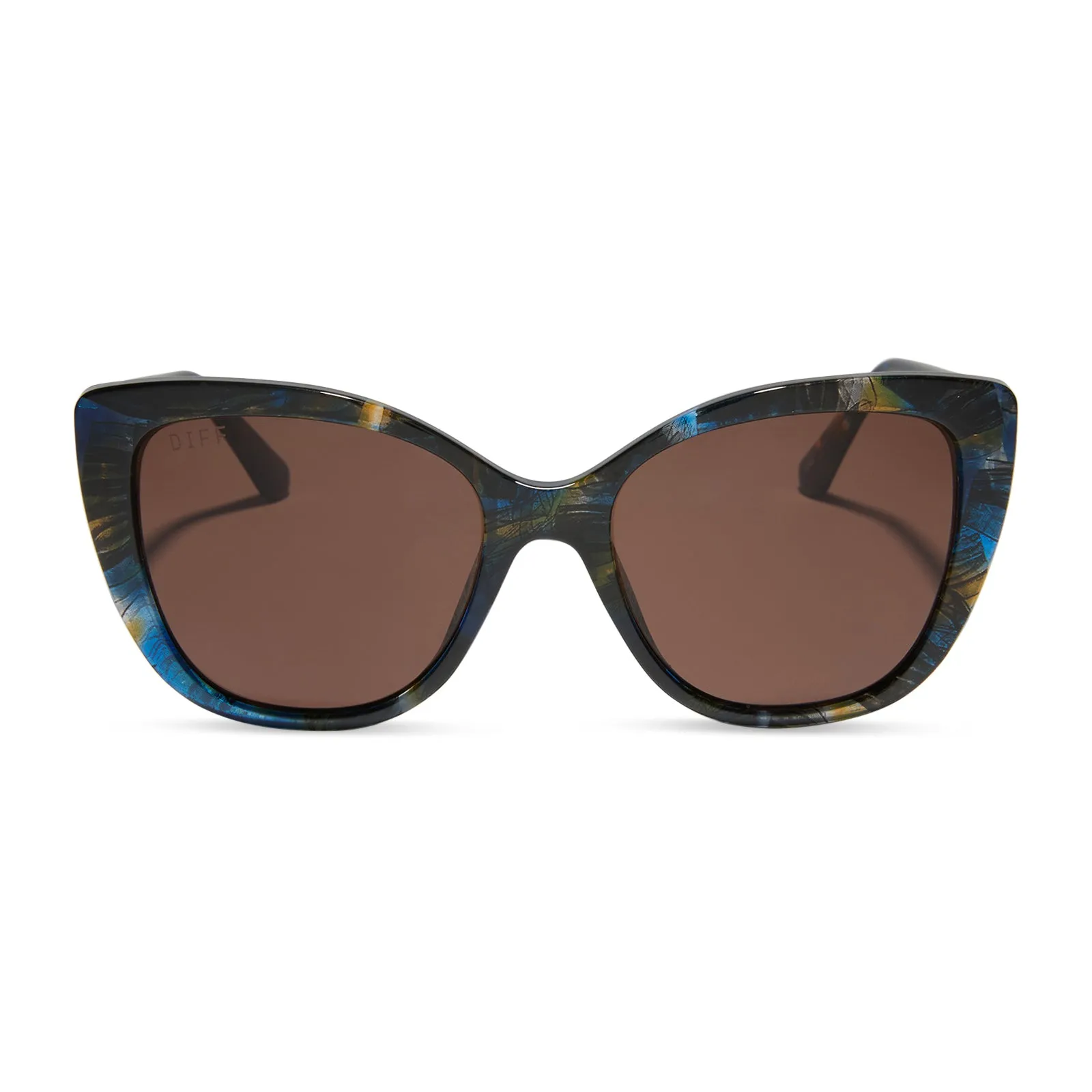 RAE - GLACIAL TORTOISE + BROWN SUNGLASSES sold by Diff Eyewear