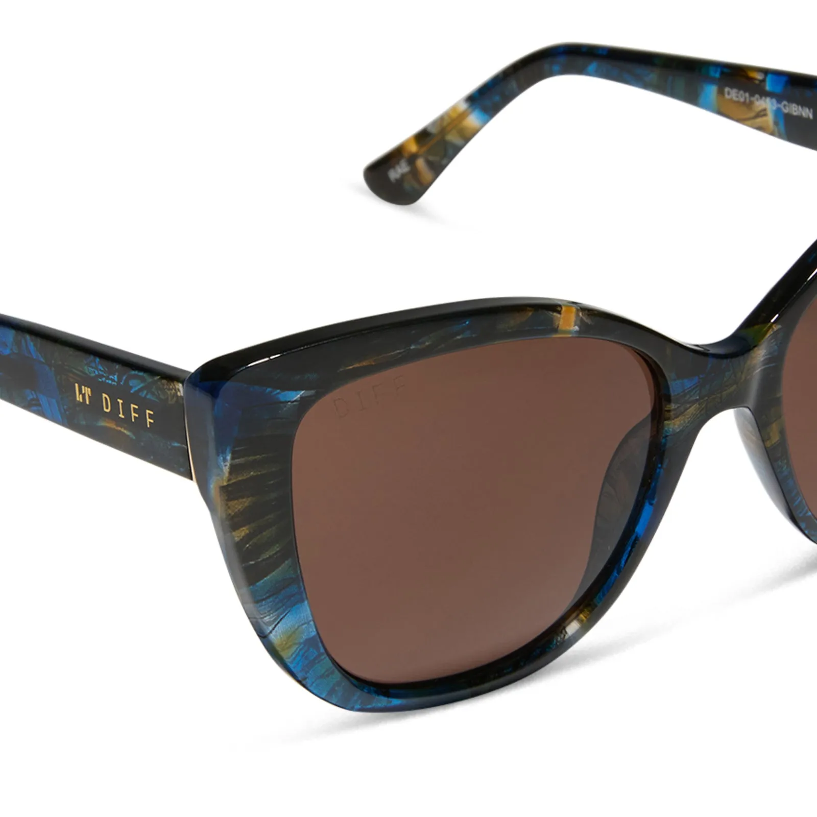 RAE - GLACIAL TORTOISE + BROWN SUNGLASSES sold by Diff Eyewear product image thumbnail 4