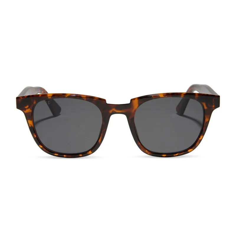 GRAYSON - DARK TORTOISE + GREY SUNGLASSES sold by Diff Eyewear