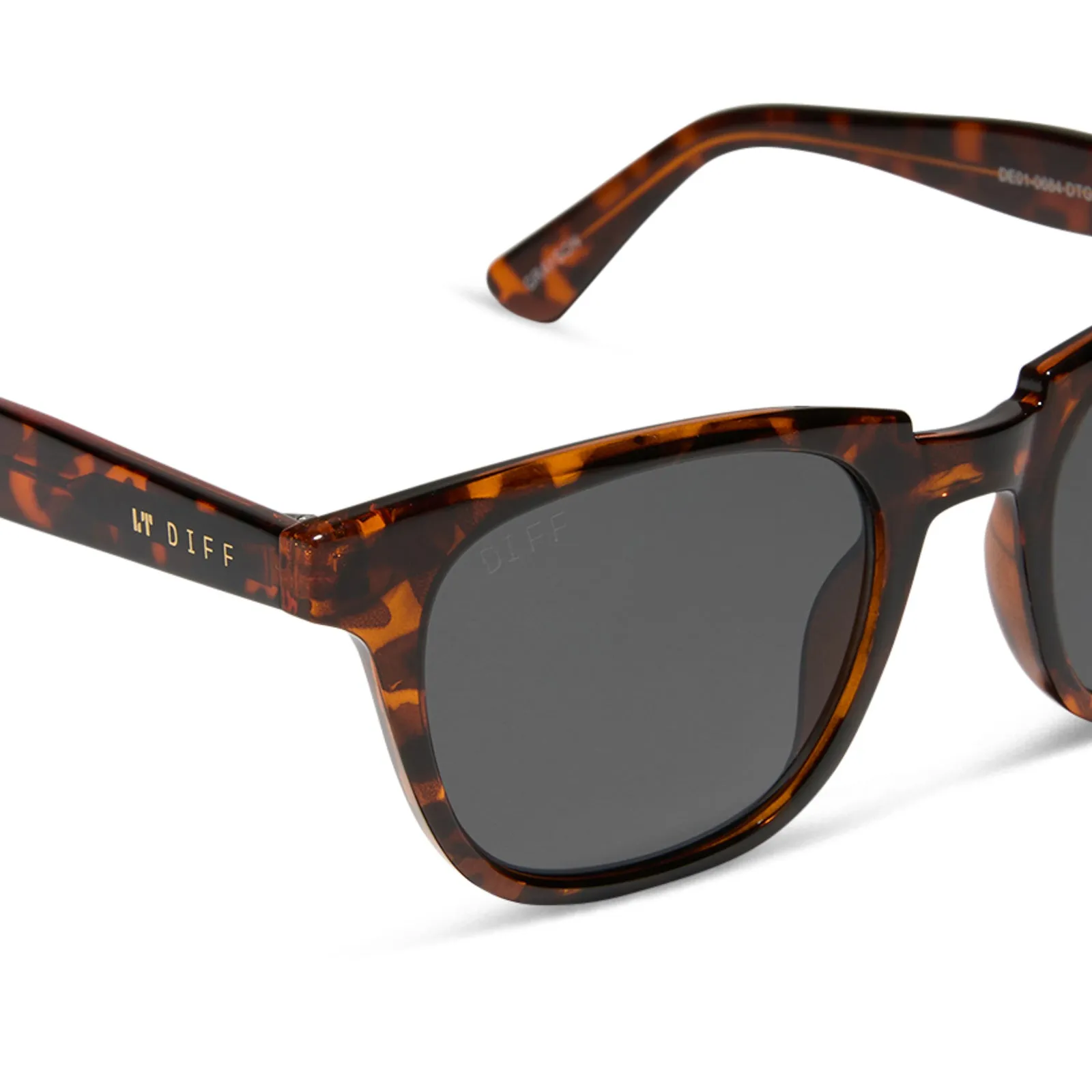 GRAYSON - DARK TORTOISE + GREY SUNGLASSES sold by Diff Eyewear product image thumbnail 4