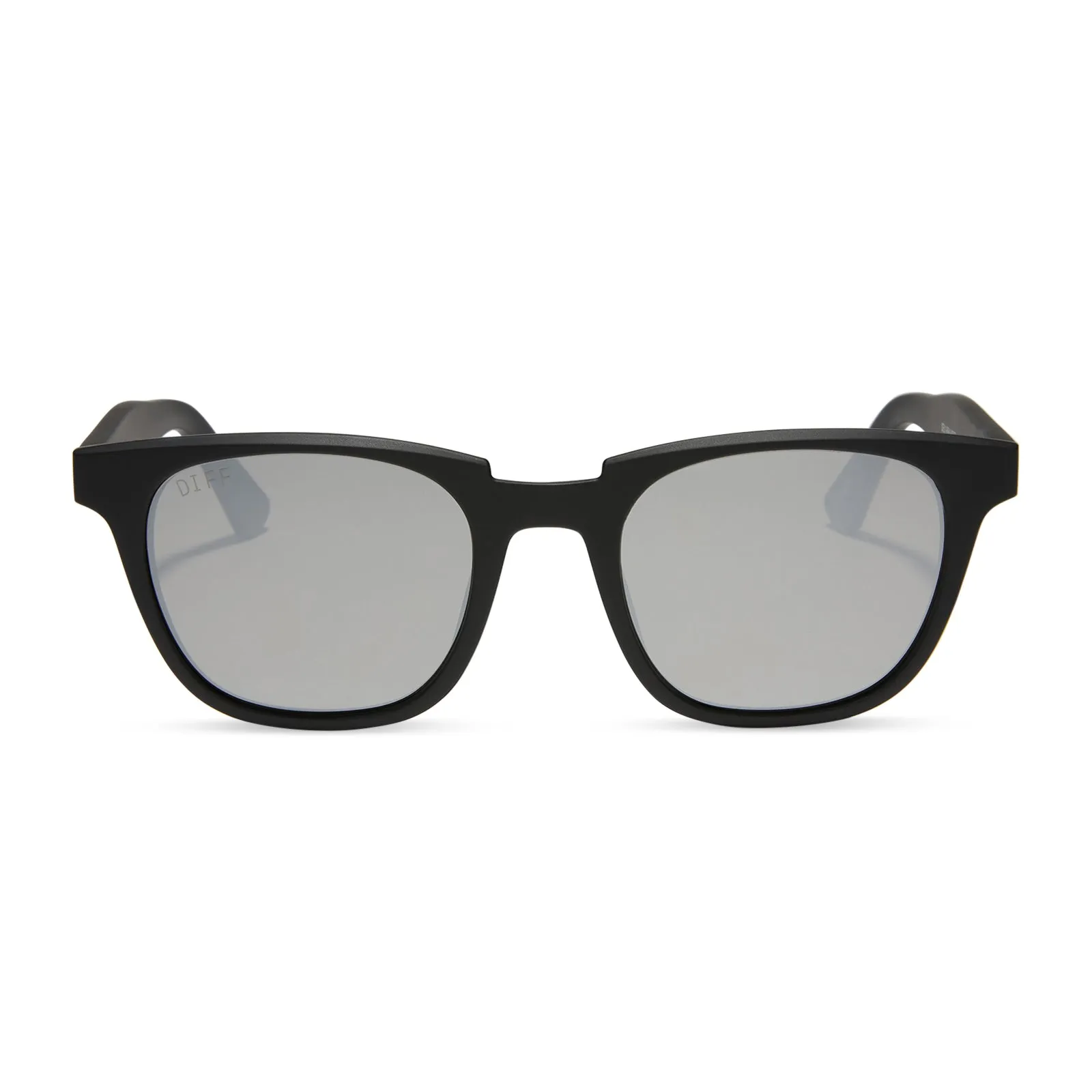 GRAYSON - MATTE BLACK + GREY MIRROR SUNGLASSES sold by Diff Eyewear