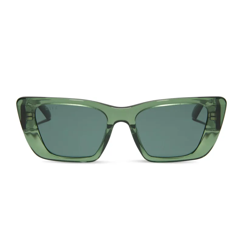 AURA - SAGE CRYSTAL + G15 + POLARIZED SUNGLASSES sold by Diff Eyewear
