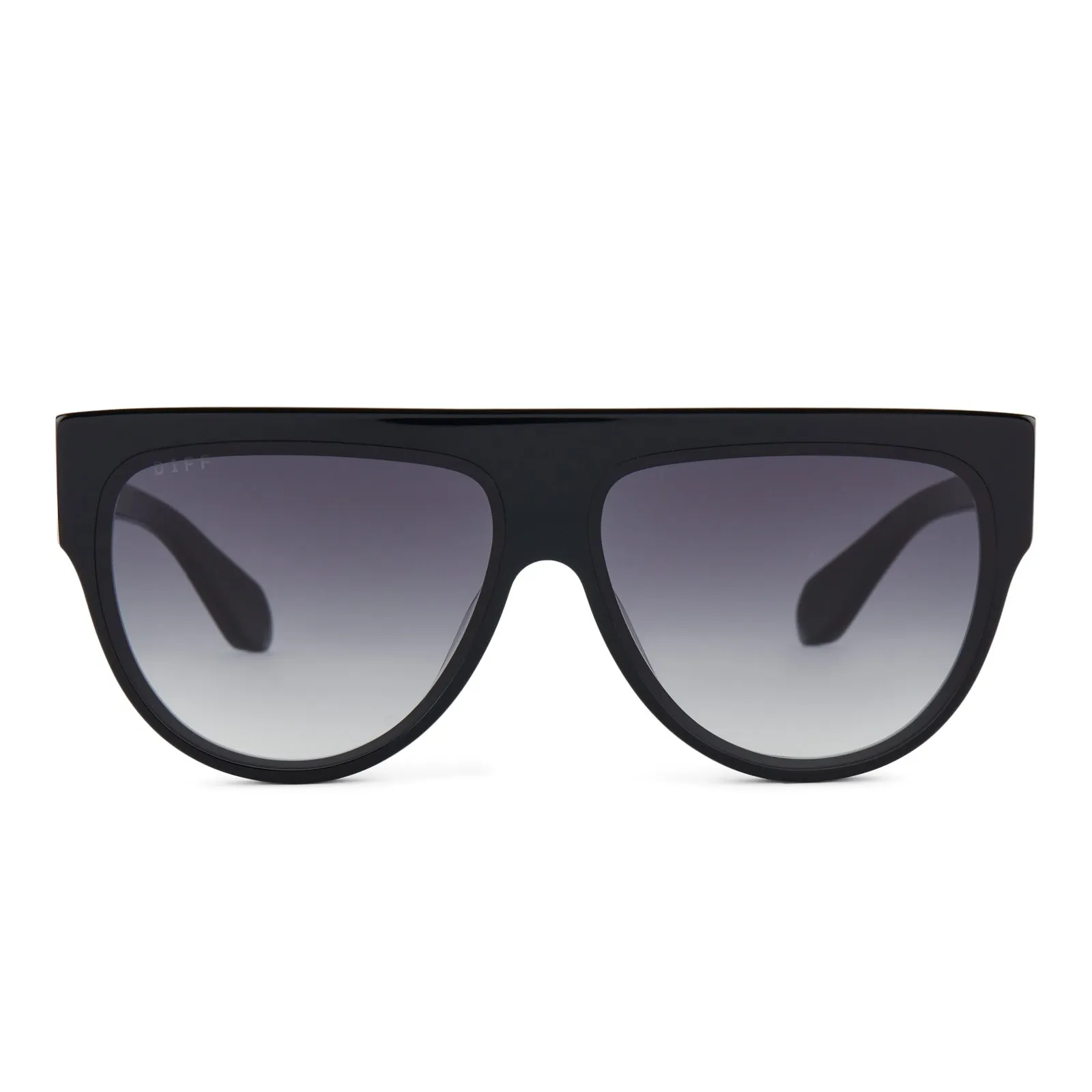 GEORGIE - BLACK + GREY GRADIENT SUNGLASSES sold by Diff Eyewear