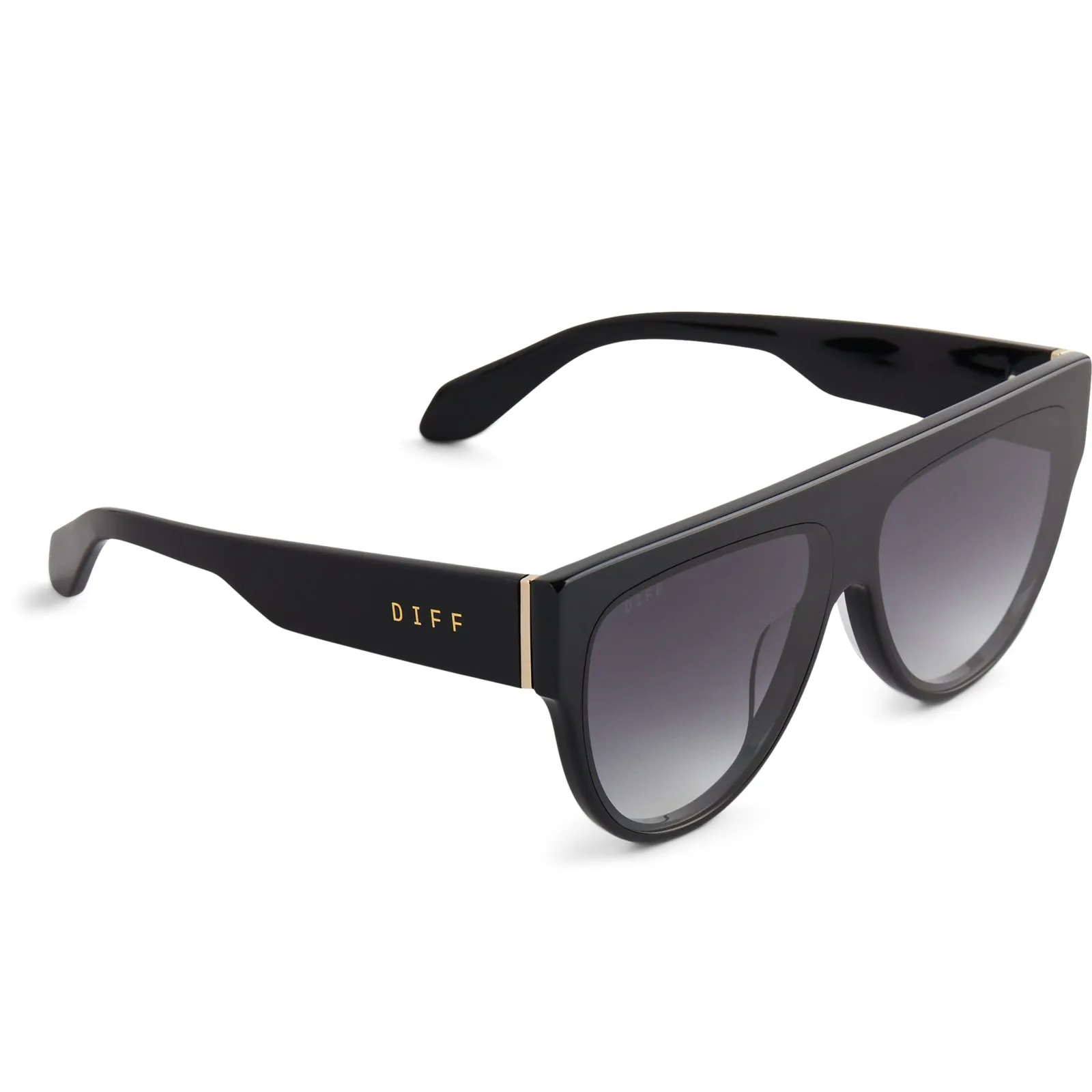 GEORGIE - BLACK + GREY GRADIENT SUNGLASSES sold by Diff Eyewear product image thumbnail 4