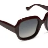 GISELE - BORDEAUX + GREY GRADIENT + POLARIZED SUNGLASSES sold by Diff Eyewear