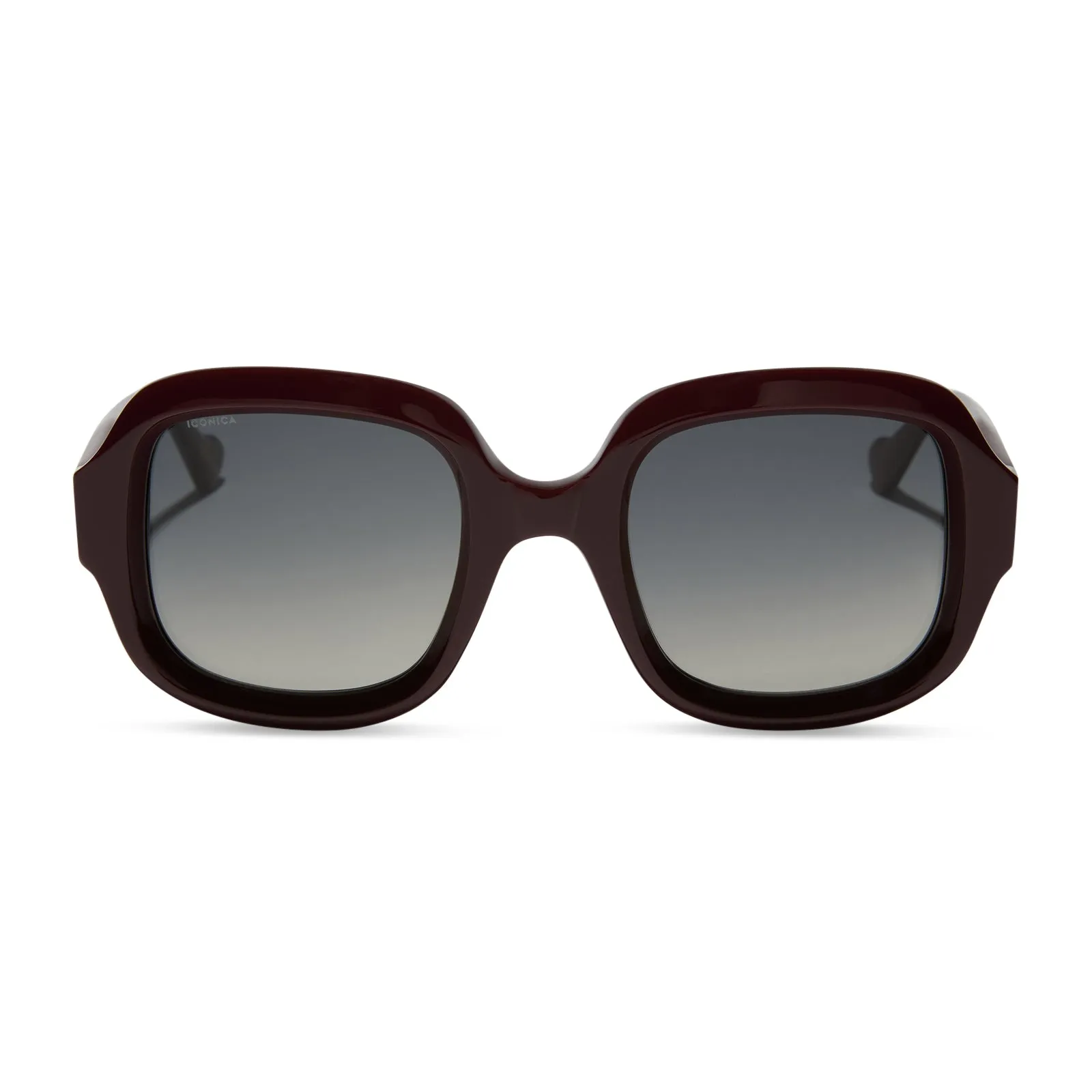 GISELE - BORDEAUX + GREY GRADIENT + POLARIZED SUNGLASSES sold by Diff Eyewear product image thumbnail 2