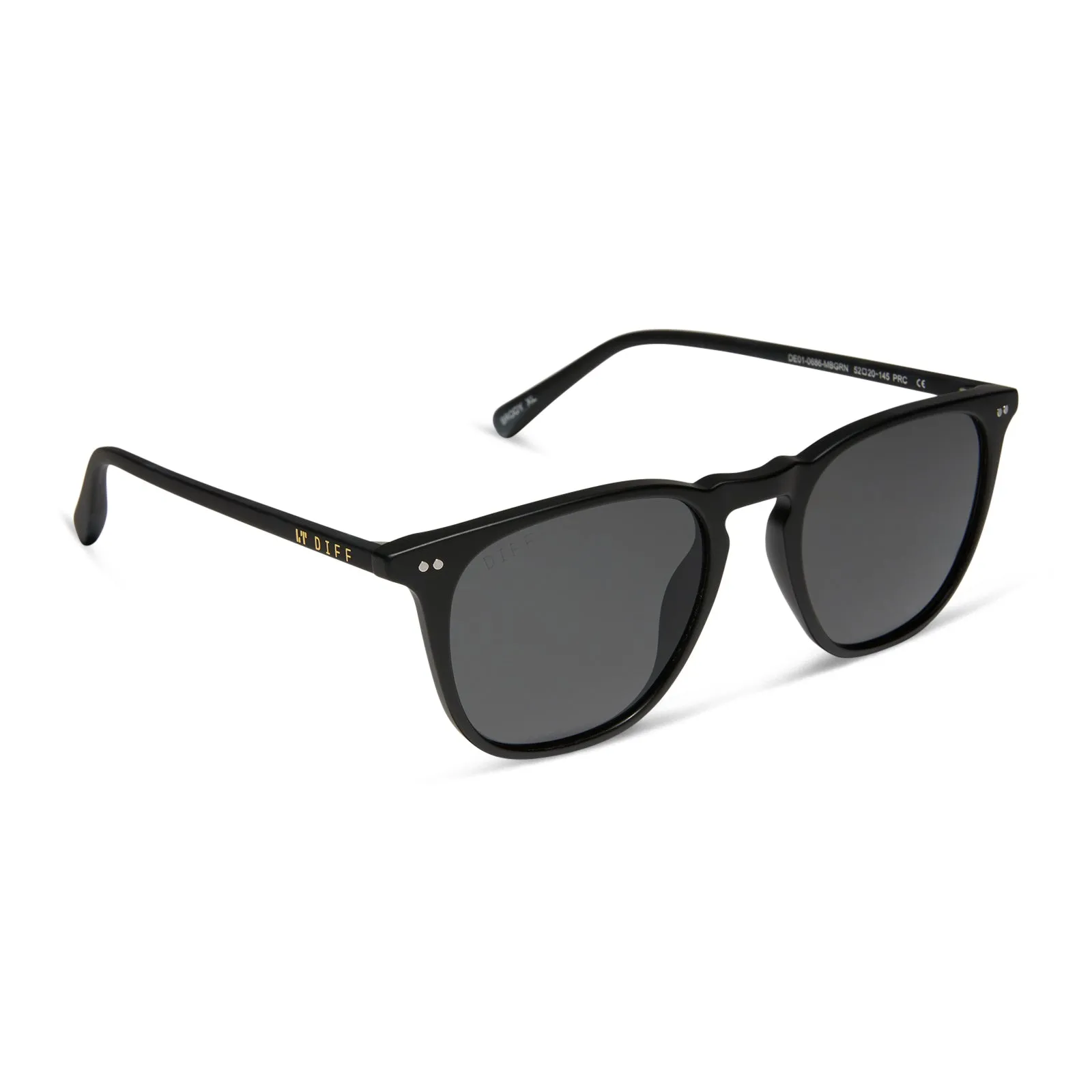 BRODY XL - MATTE BLACK + GREY SUNGLASSES sold by Diff Eyewear product image thumbnail 2