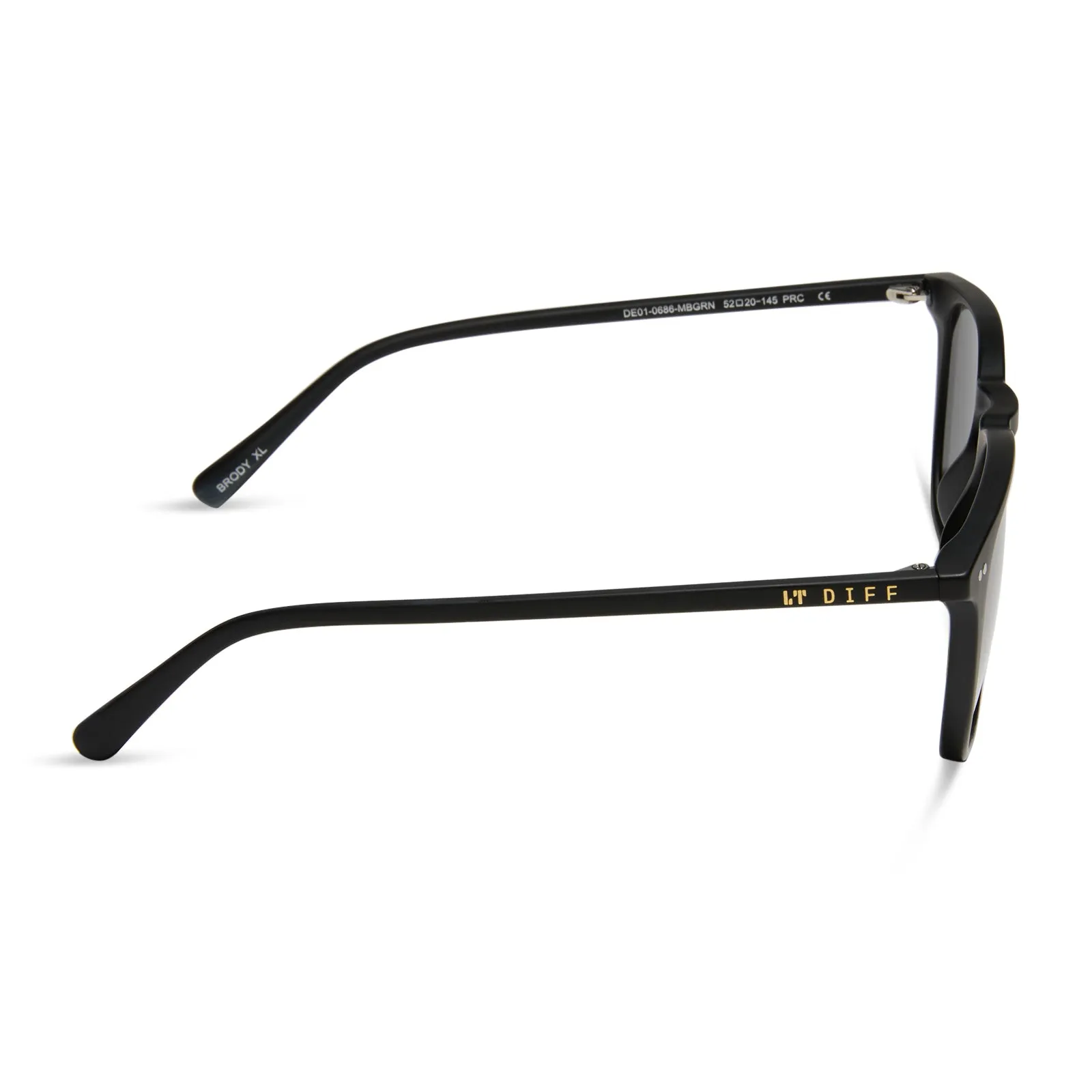 BRODY XL - MATTE BLACK + GREY SUNGLASSES sold by Diff Eyewear product image thumbnail 3