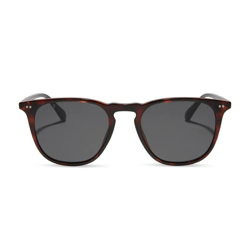 BRODY XL - DARK TORTOISE + GREY SUNGLASSES sold by Diff Eyewear
