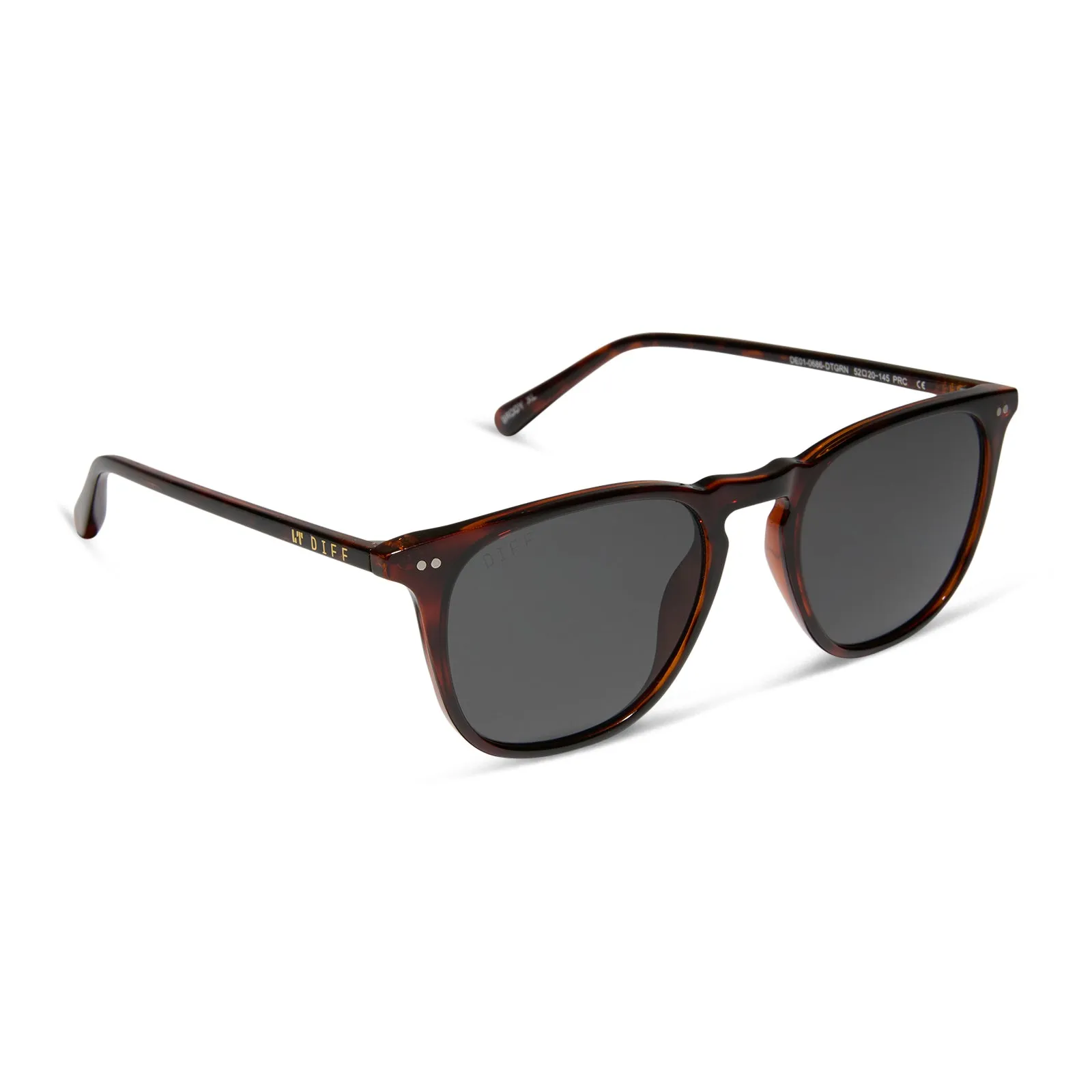 BRODY XL - DARK TORTOISE + GREY SUNGLASSES sold by Diff Eyewear product image thumbnail 2