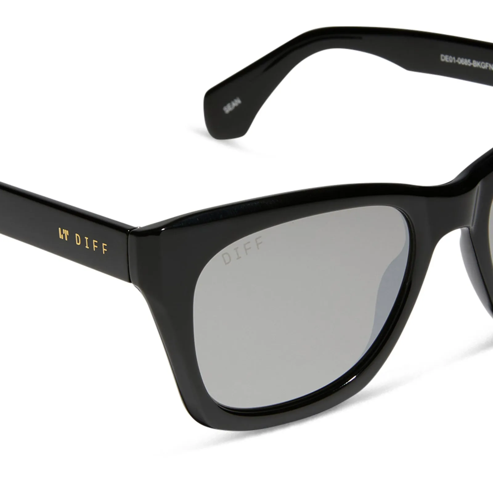 SEAN - BLACK + GREY MIRROR SUNGLASSES sold by Diff Eyewear product image thumbnail 4