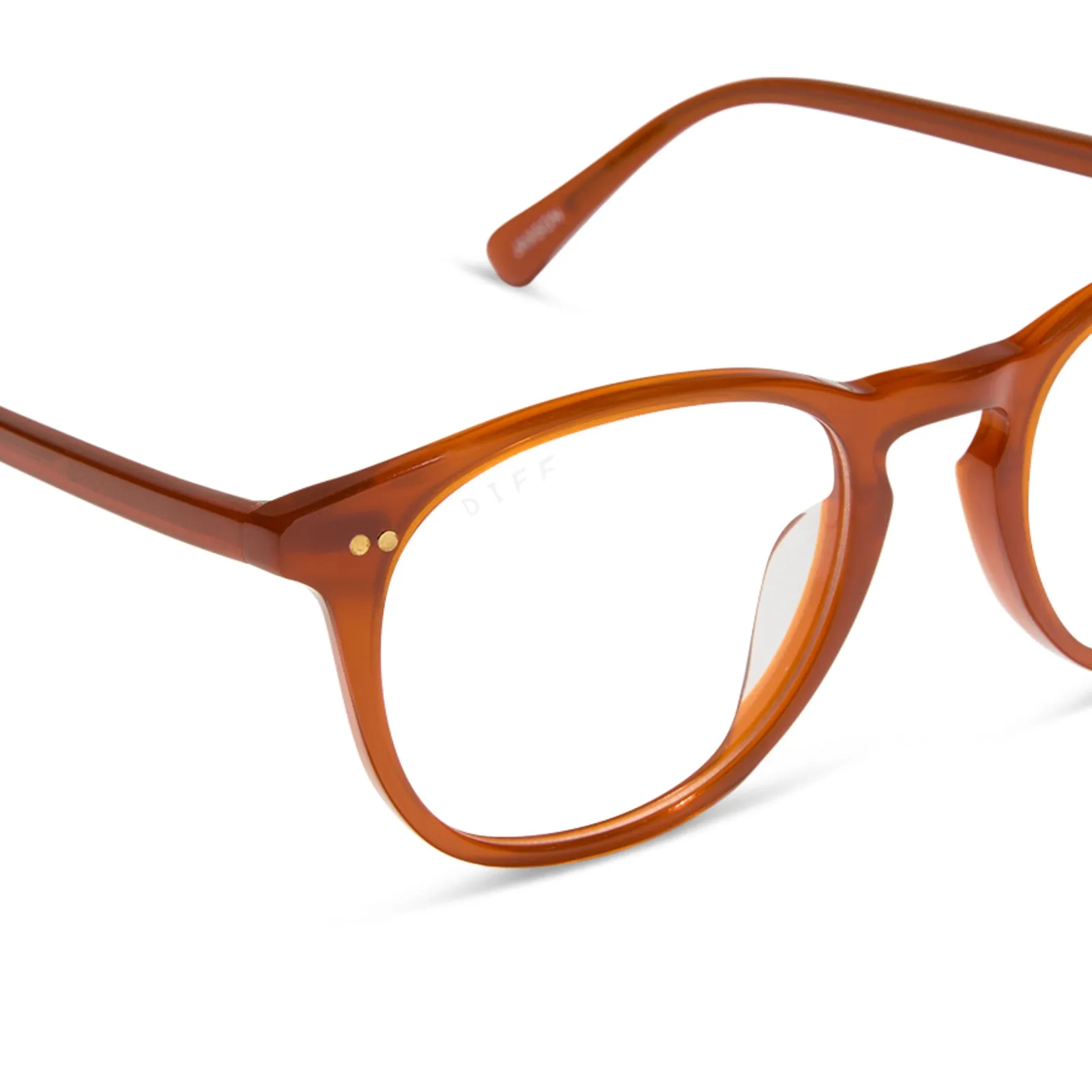 JAXSON - BURNT OCHRE + PRESCRIPTION GLASSES sold by Diff Eyewear product image thumbnail 4