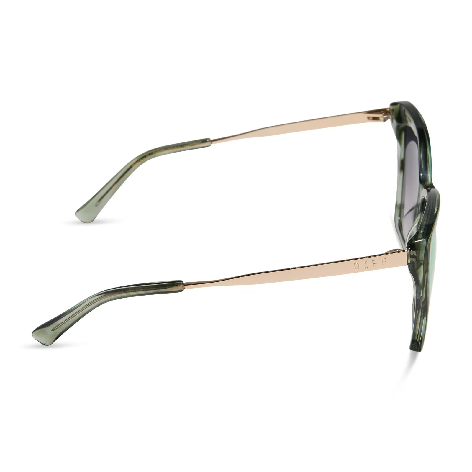 BECKY II - COOL MATCHA + COOL MATCHA MIRROR SUNGLASSES sold by Diff Eyewear product image thumbnail 3