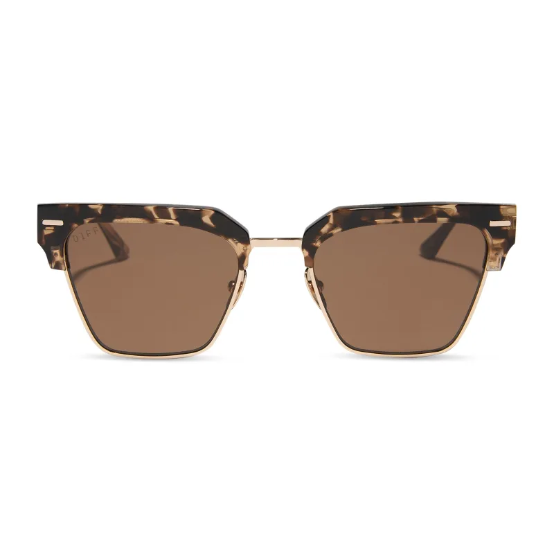 CAPRI - ESPRESSO TORTOISE + BROWN SUNGLASSES sold by Diff Eyewear