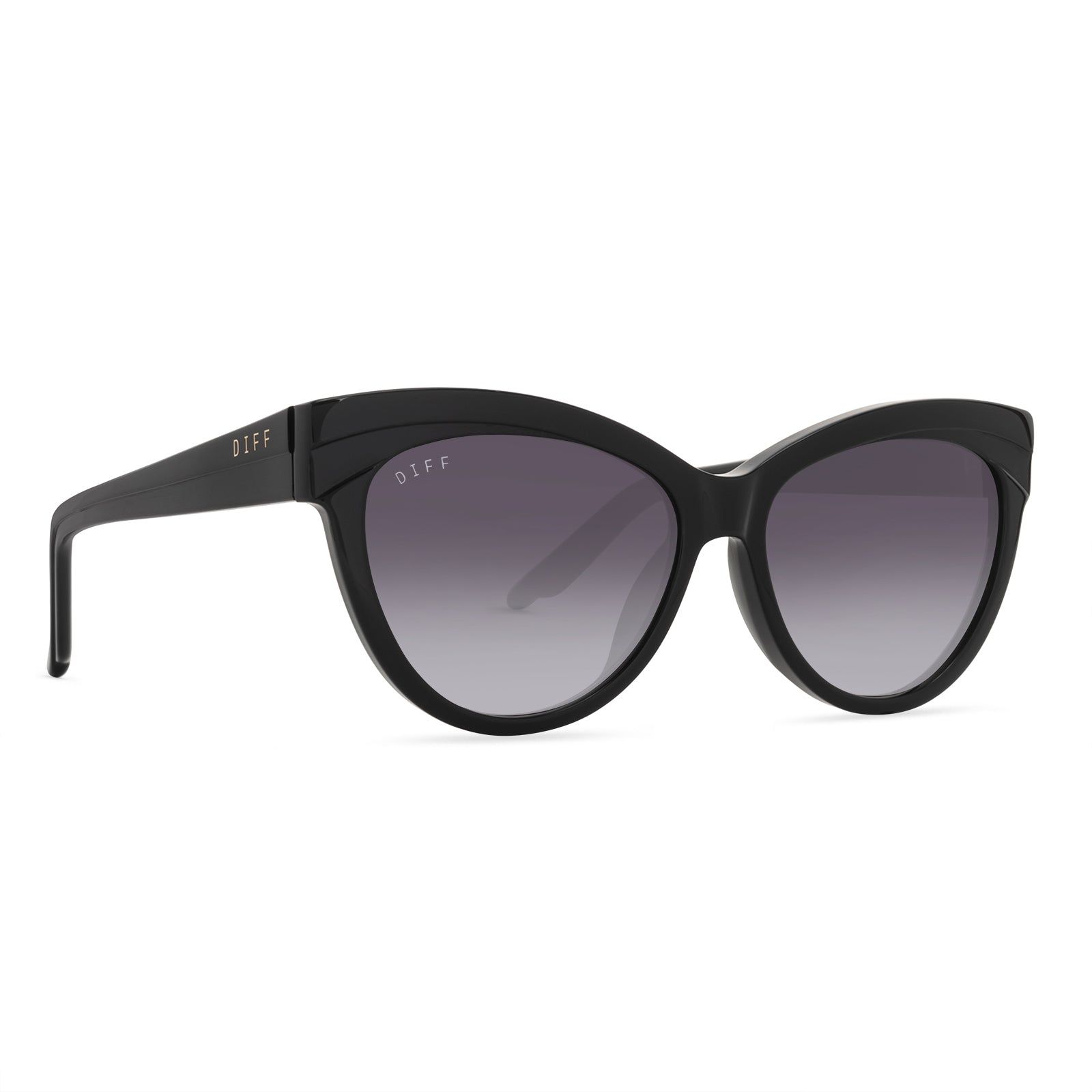 MARILYN - BLACK + GREY GRADIENT SUNGLASSES sold by Diff Eyewear product image thumbnail 4