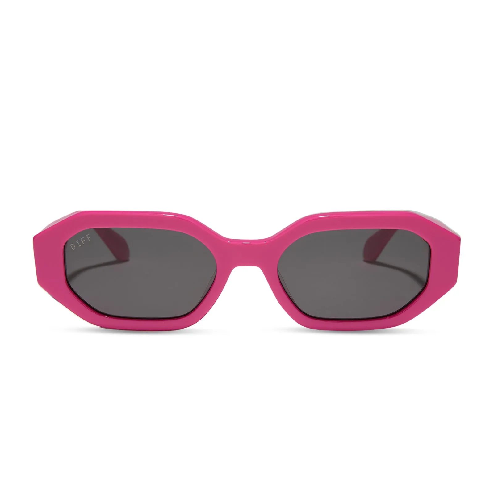 ALLEGRA - BRIGHT PINK + GREY SUNGLASSES sold by Diff Eyewear