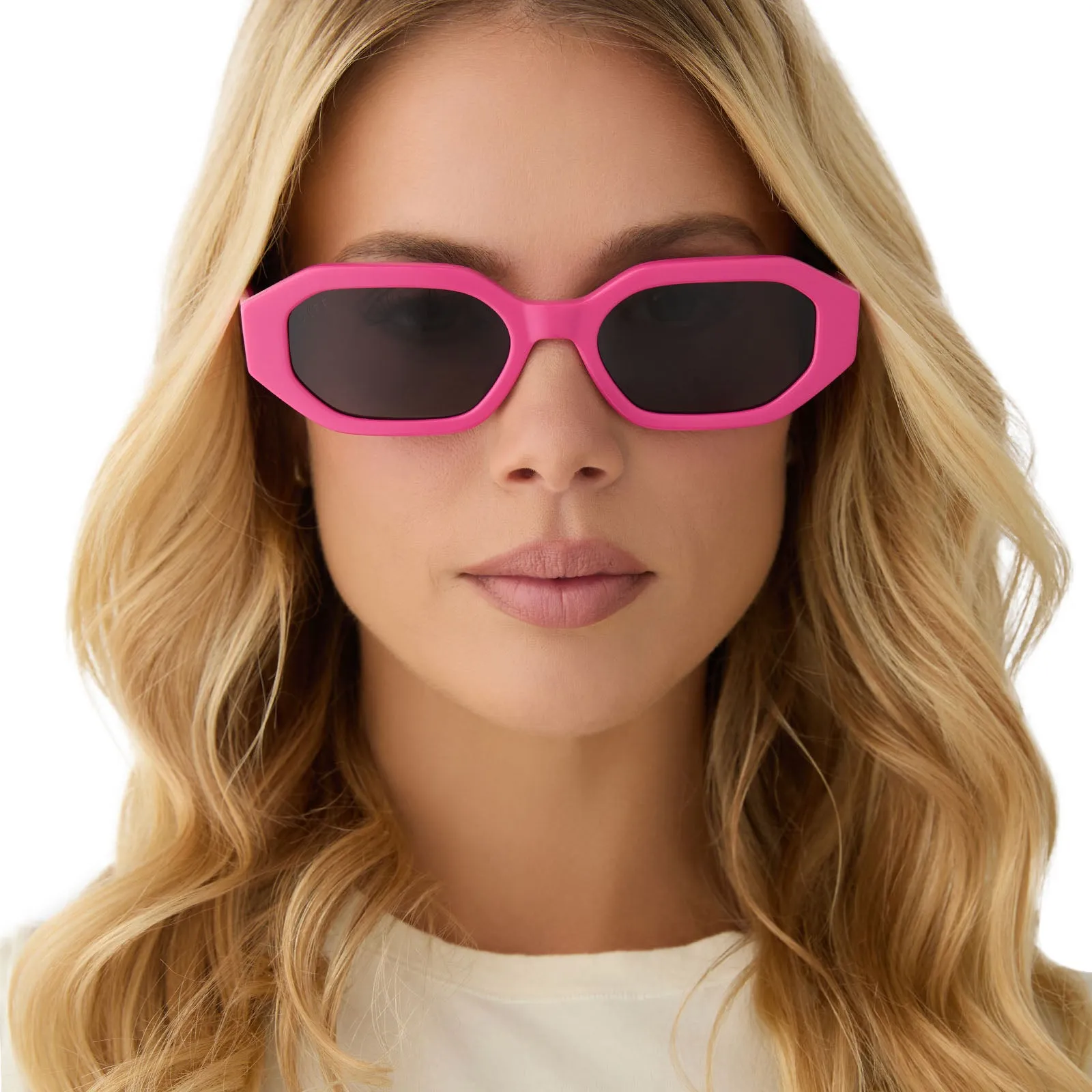 ALLEGRA - BRIGHT PINK + GREY SUNGLASSES sold by Diff Eyewear product image thumbnail 5