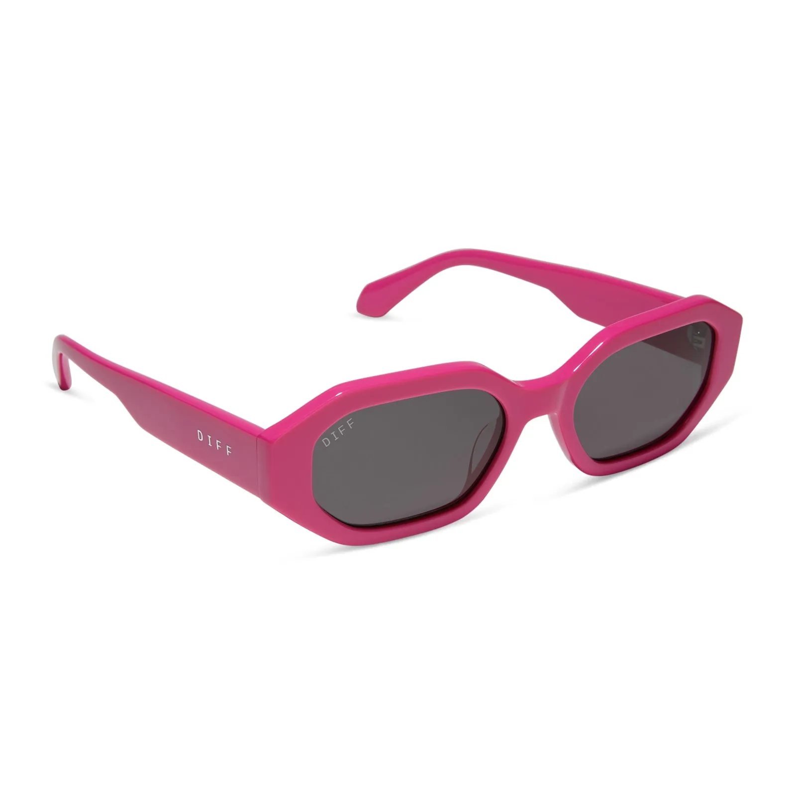 ALLEGRA - BRIGHT PINK + GREY SUNGLASSES sold by Diff Eyewear product image thumbnail 2