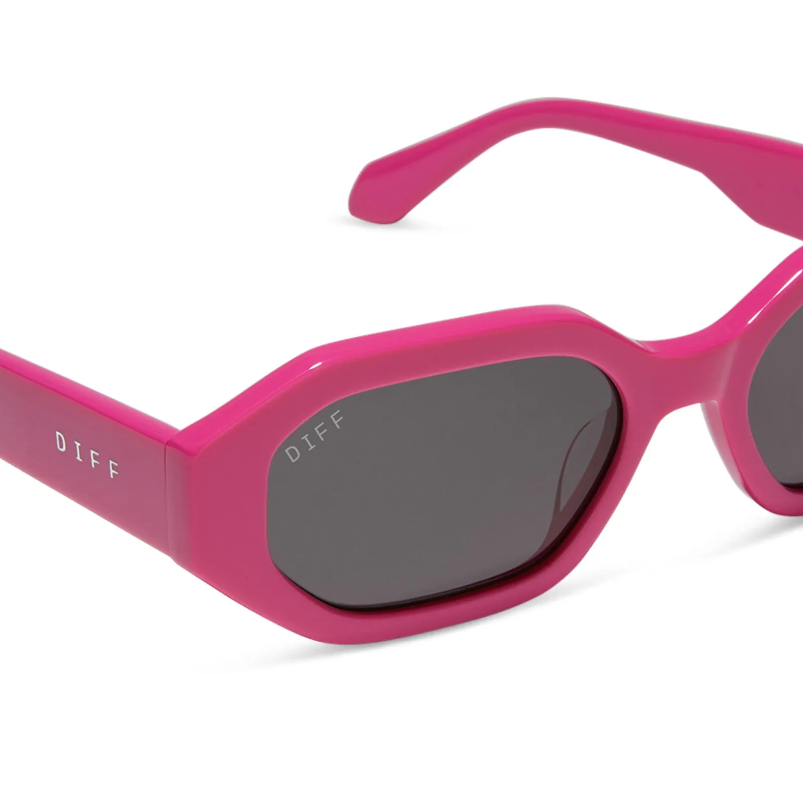 ALLEGRA - BRIGHT PINK + GREY SUNGLASSES sold by Diff Eyewear product image thumbnail 4