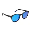 VOLLEY - MATTE BLACK + BLUE MIRROR + POLARIZED SUNGLASSES sold by Diff Eyewear