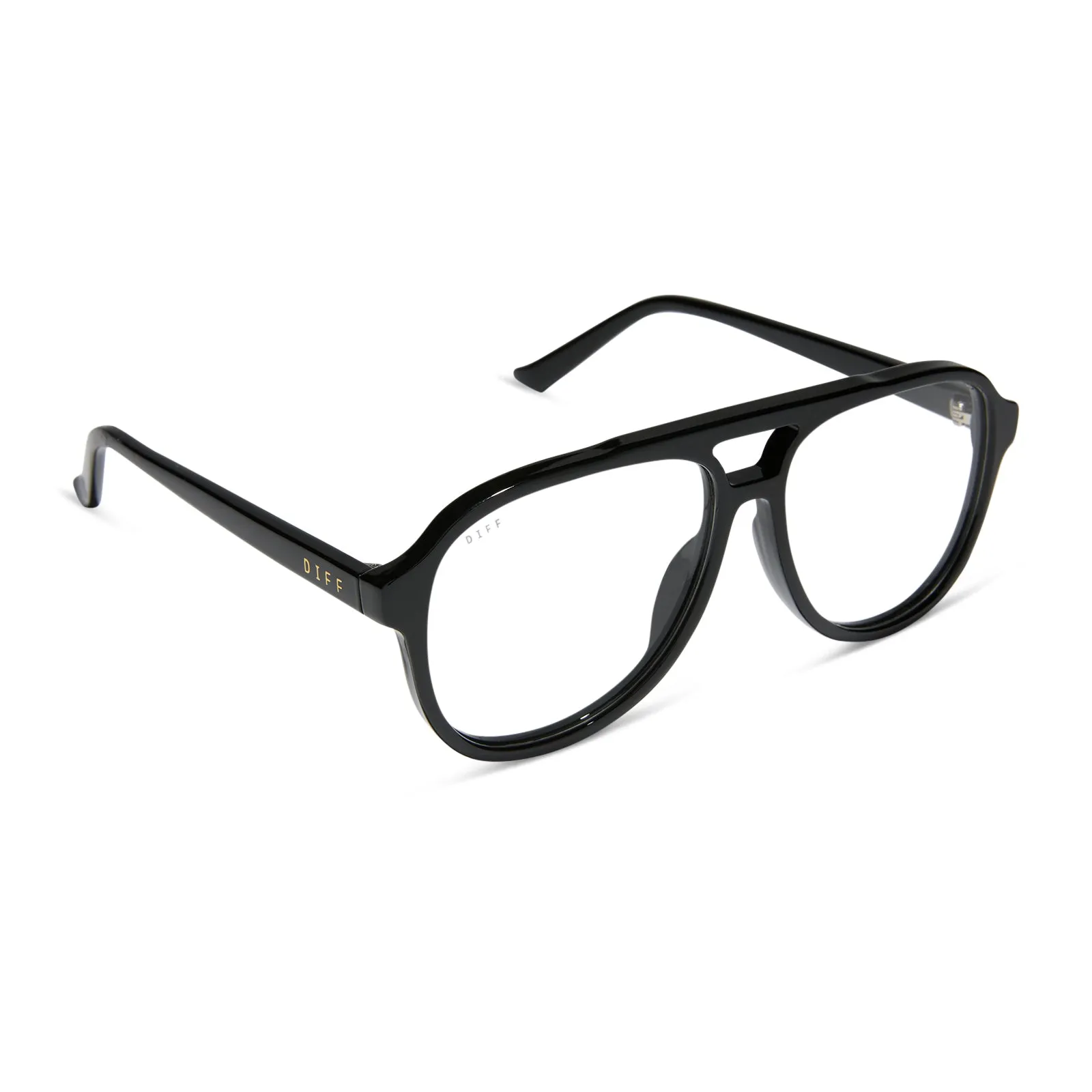 TRISTAN - BLACK + PRESCRIPTION GLASSES sold by Diff Eyewear product image thumbnail 2