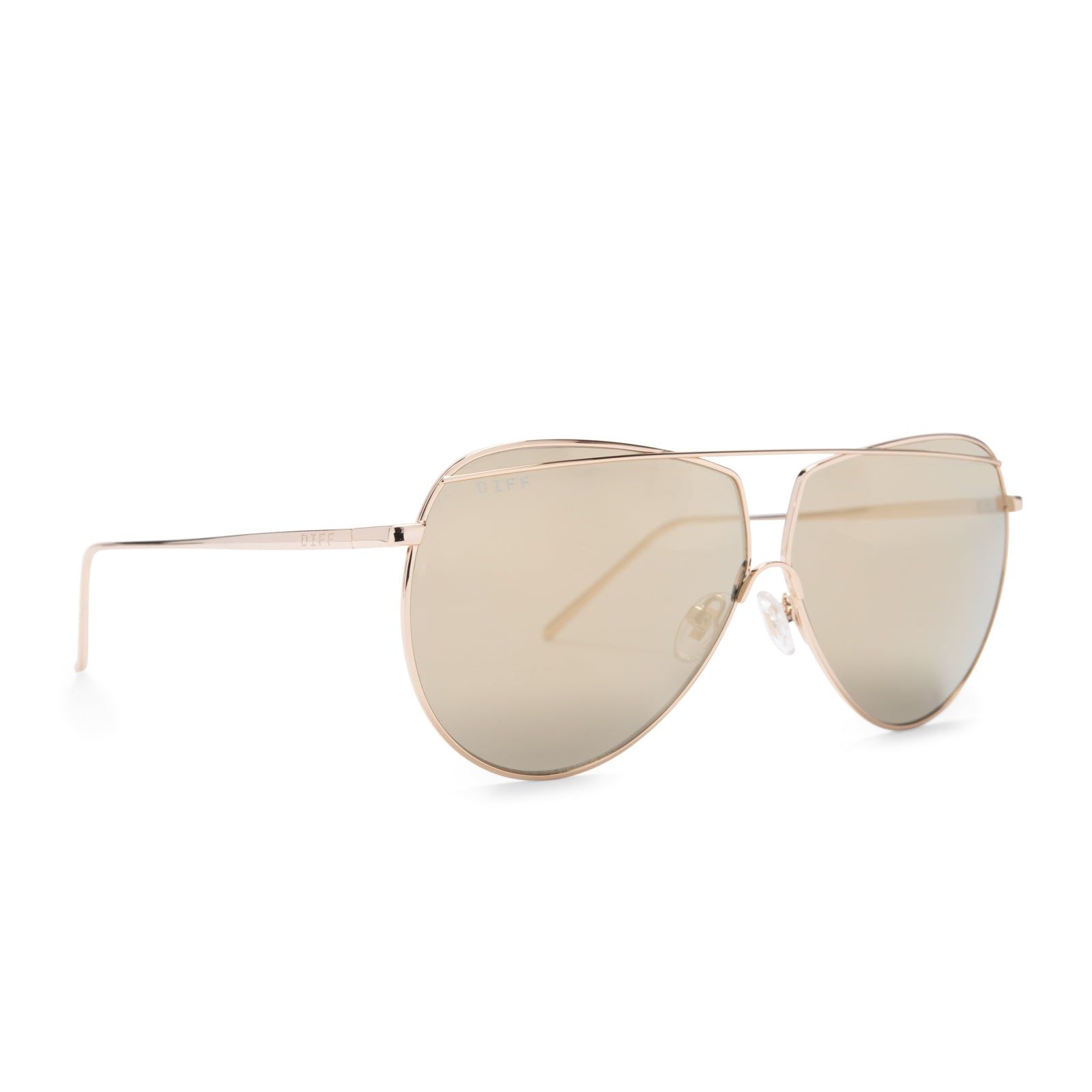 MAEVE - GOLD + GOLD MIRROR SUNGLASSES sold by Diff Eyewear product image thumbnail 2