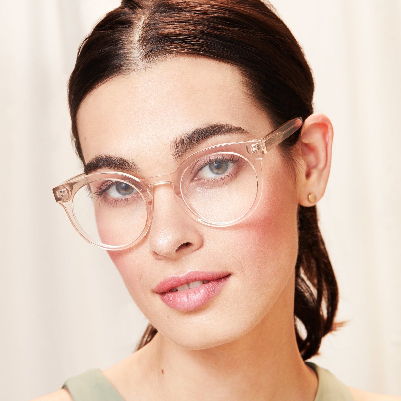 SELENA - BLUSH CRYSTAL + BLUE LIGHT TECHNOLOGY GLASSES sold by Diff Eyewear product image thumbnail 4