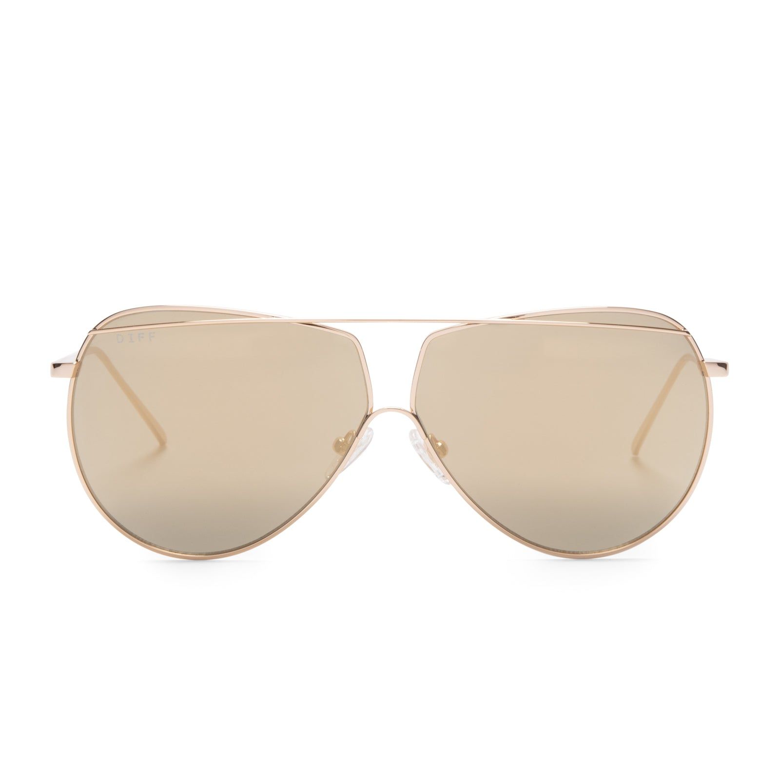 MAEVE - GOLD + GOLD MIRROR SUNGLASSES sold by Diff Eyewear