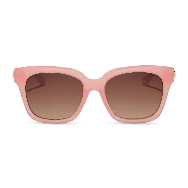 BELLA XS - PEACH + BROWN + POLARIZED SUNGLASSES sold by Diff Eyewear