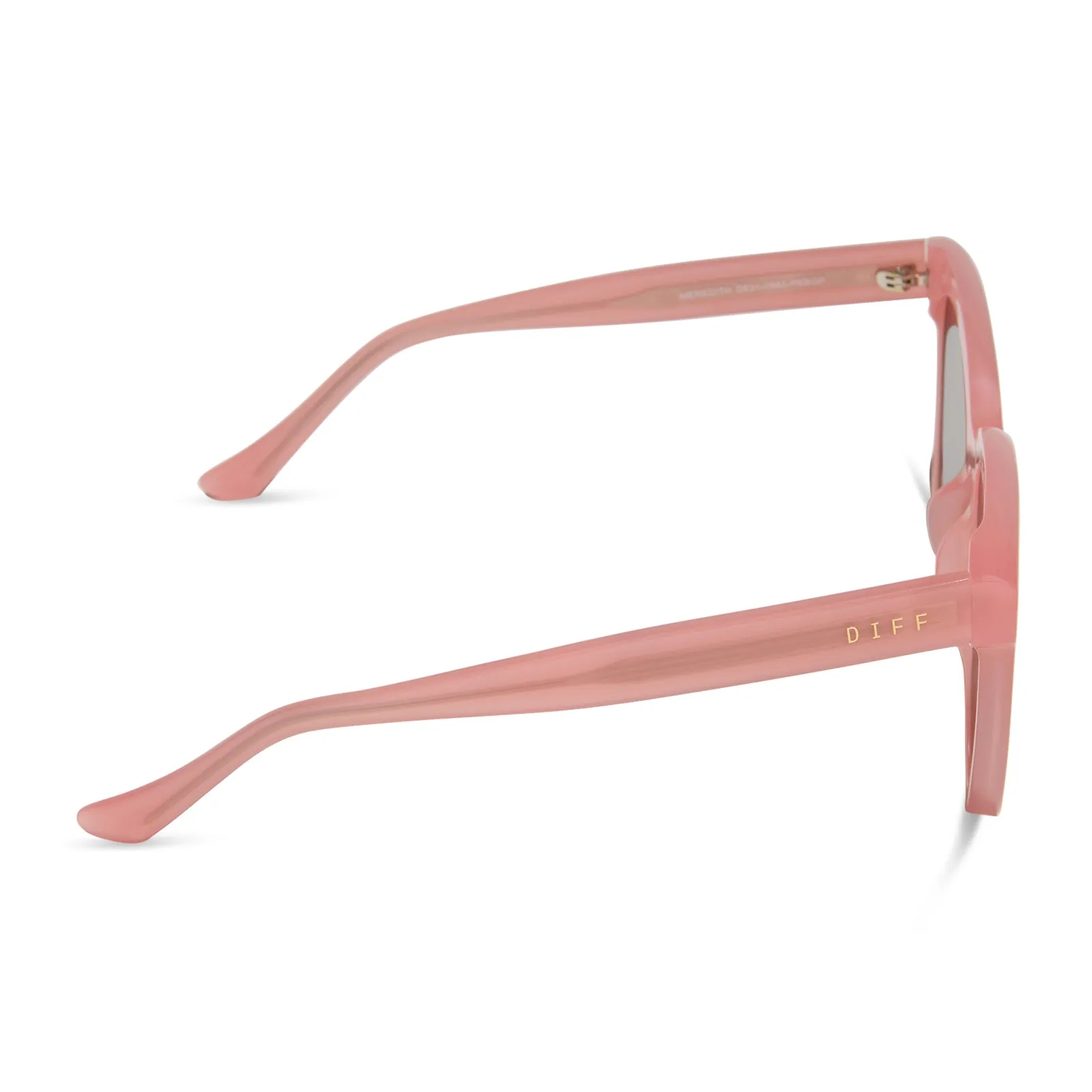 MEREDITH - PEACH + BROWN GRADIENT + POLARIZED SUNGLASSES sold by Diff Eyewear product image thumbnail 3