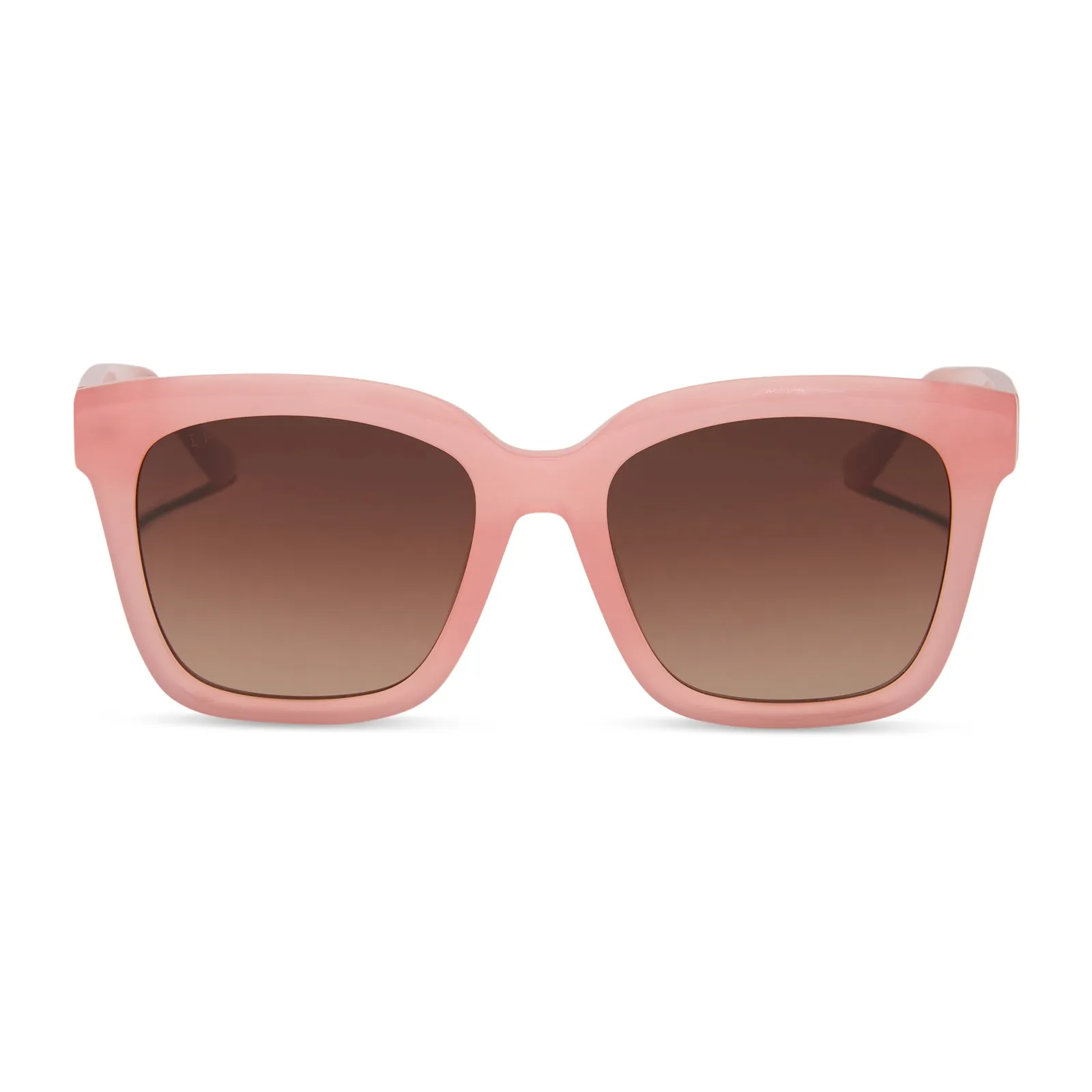 MEREDITH - PEACH + BROWN GRADIENT + POLARIZED SUNGLASSES sold by Diff Eyewear