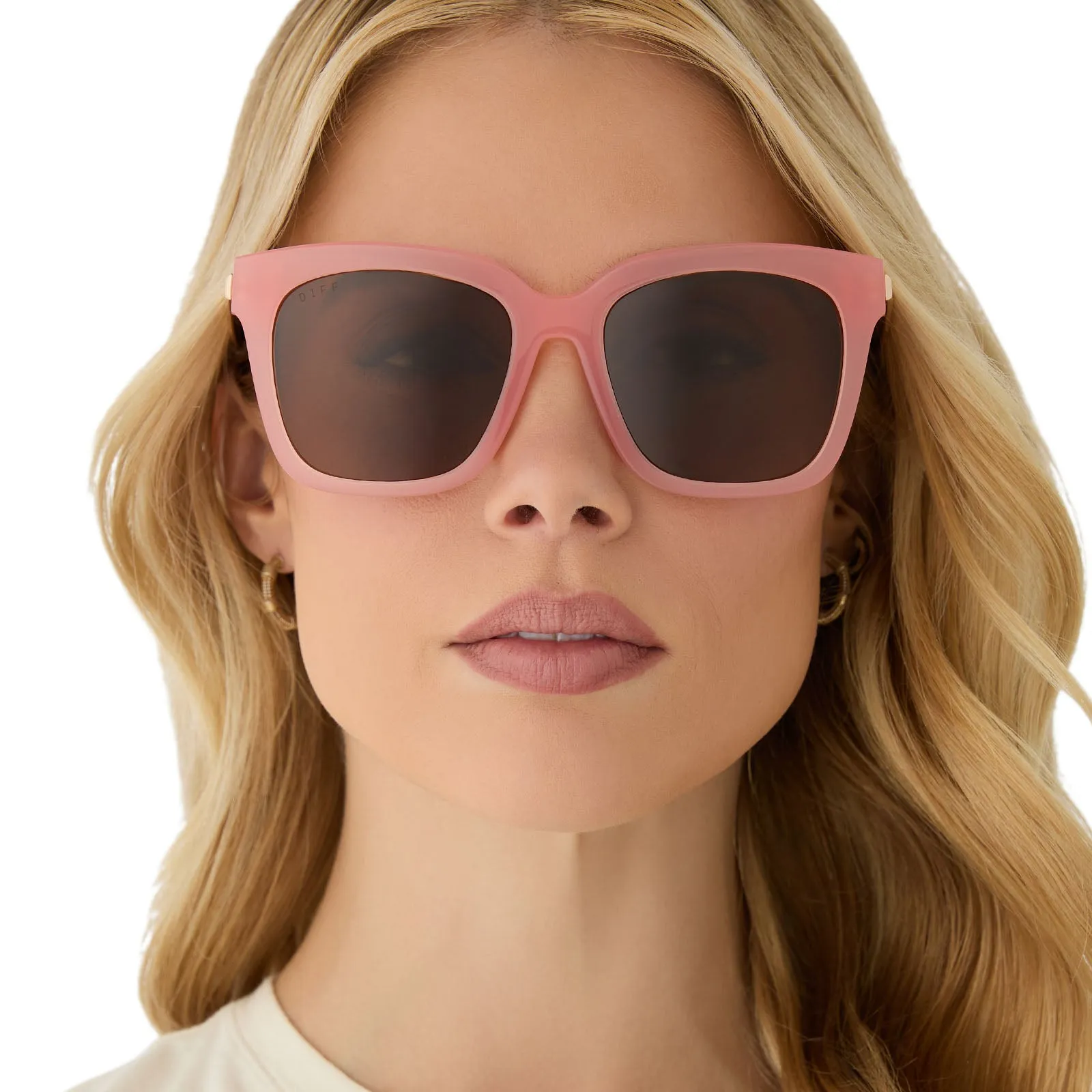 BELLA - PEACH + BROWN + POLARIZED SUNGLASSES sold by Diff Eyewear product image thumbnail 5