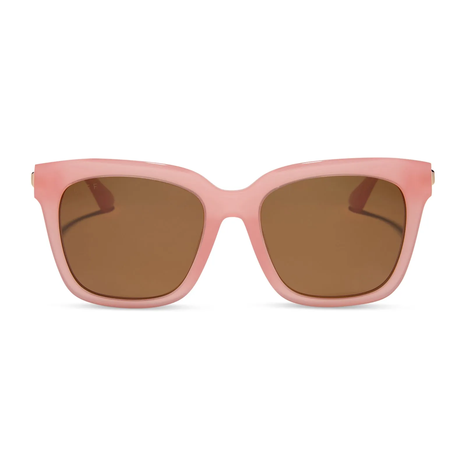 BELLA - PEACH + BROWN + POLARIZED SUNGLASSES sold by Diff Eyewear