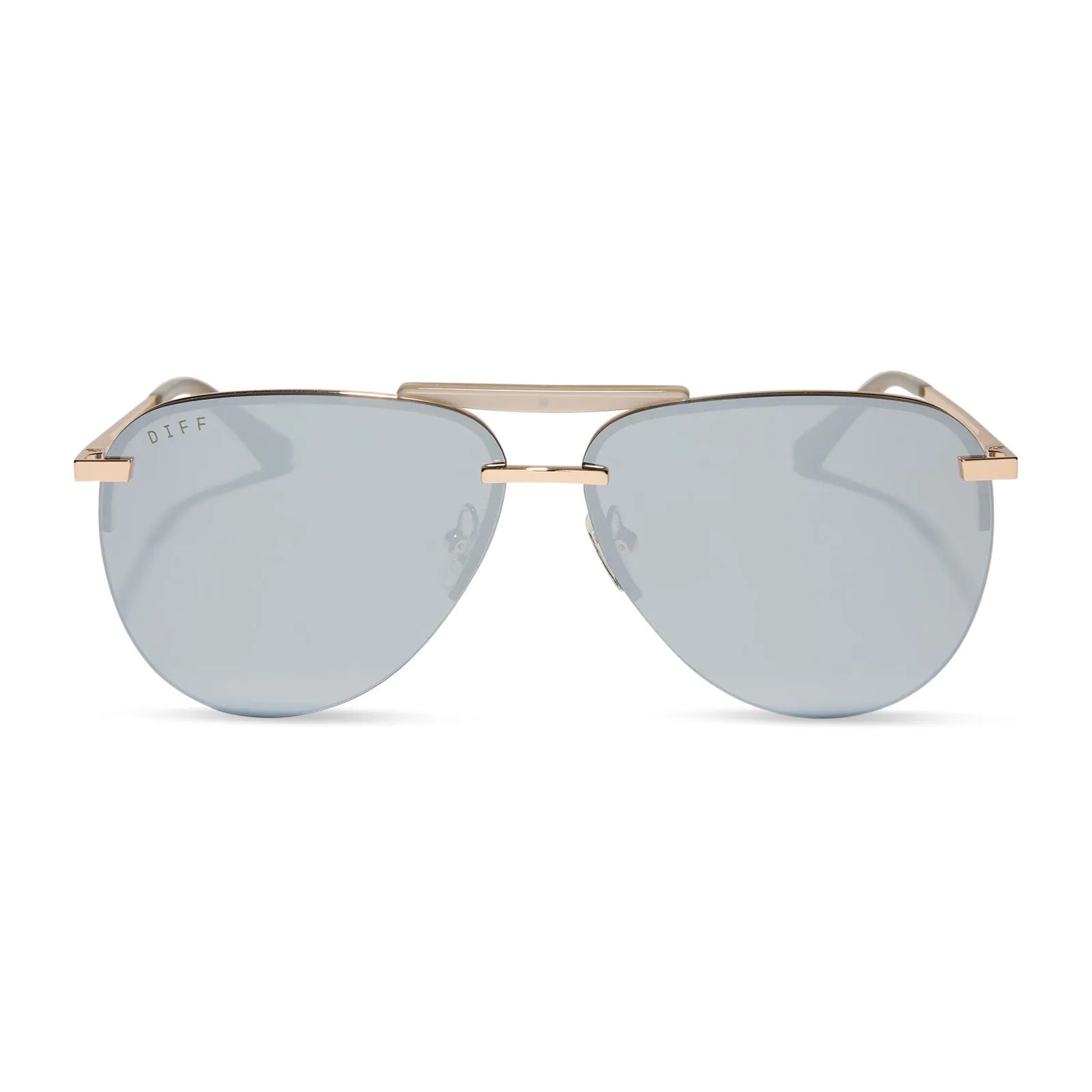 TAHOE - GOLD + SILVER CHROME MIRROR SUNGLASSES sold by Diff Eyewear