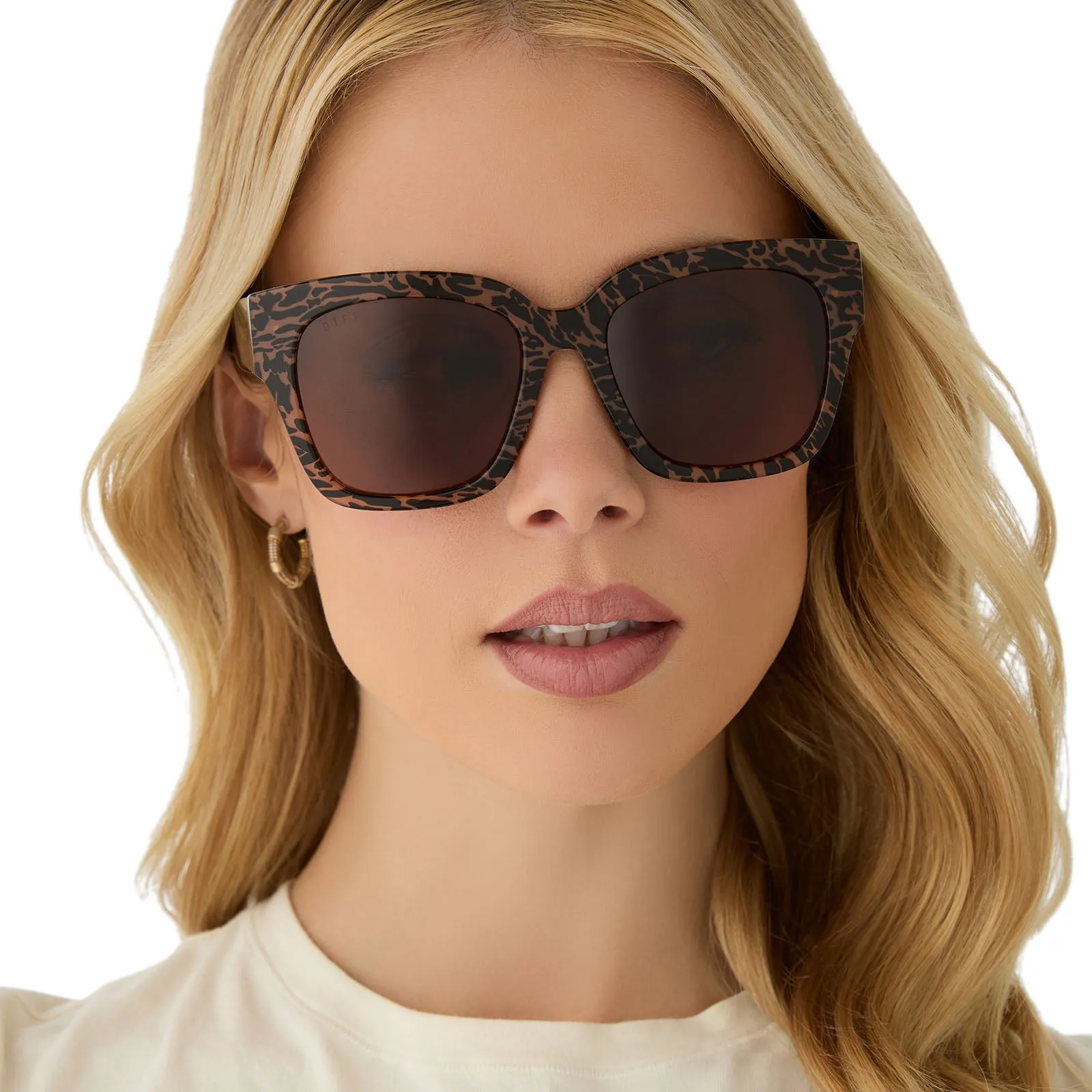 BELLA II - ANIMAL + BROWN SUNGLASSES sold by Diff Eyewear product image thumbnail 5