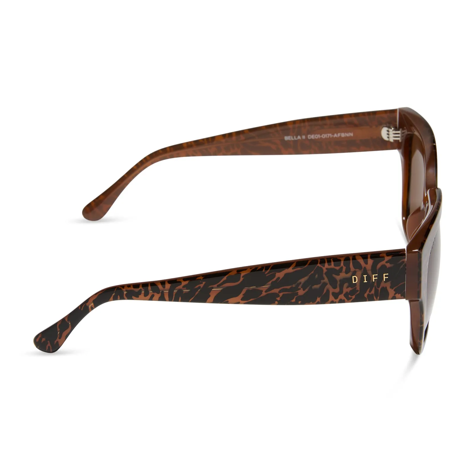 BELLA II - ANIMAL + BROWN SUNGLASSES sold by Diff Eyewear product image thumbnail 3