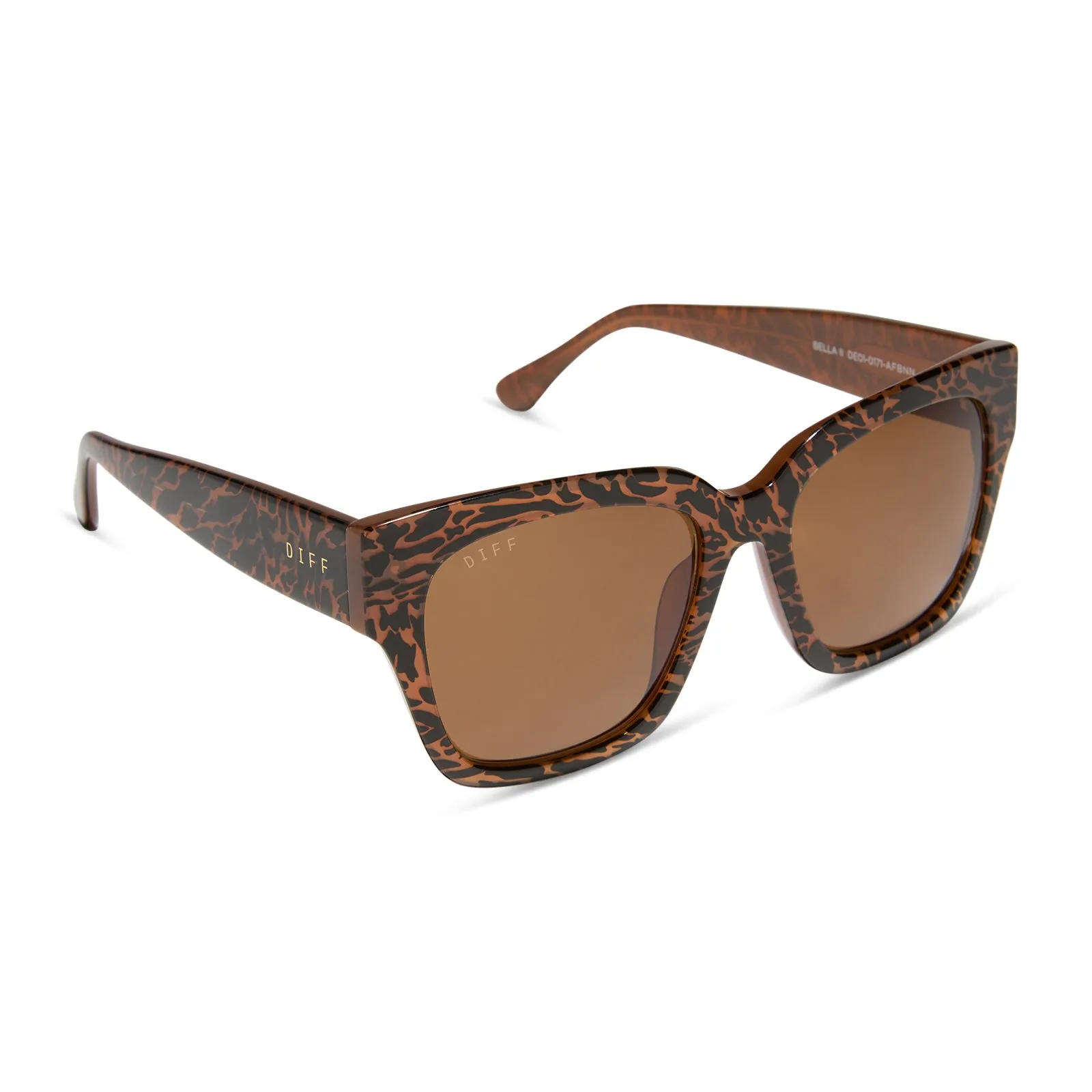 BELLA II - ANIMAL + BROWN SUNGLASSES sold by Diff Eyewear product image thumbnail 2