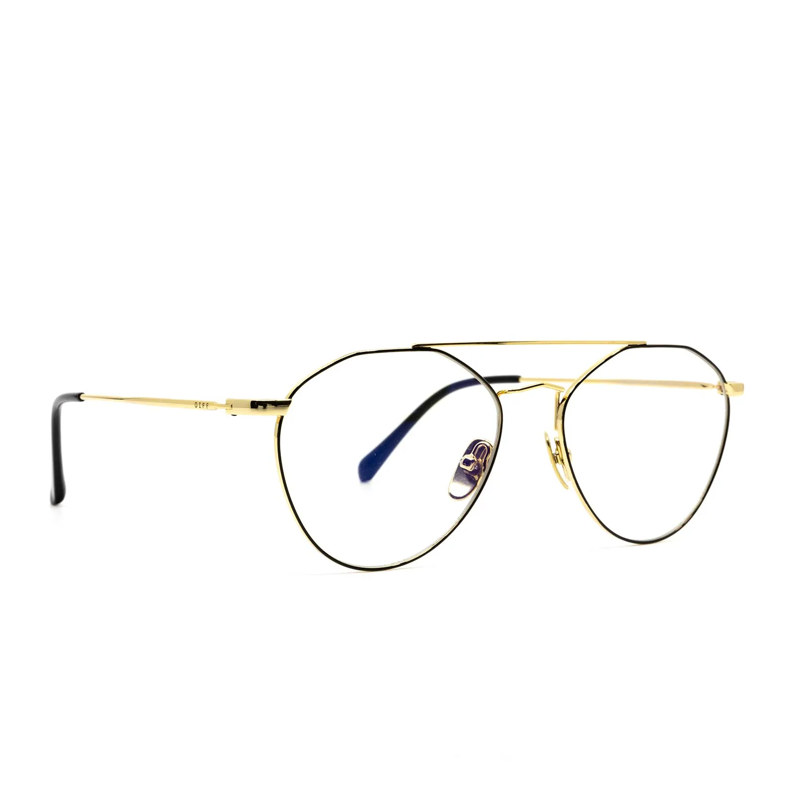 SUNDAY - GOLD + BLACK + CLEAR sold by Diff Eyewear product image thumbnail 2