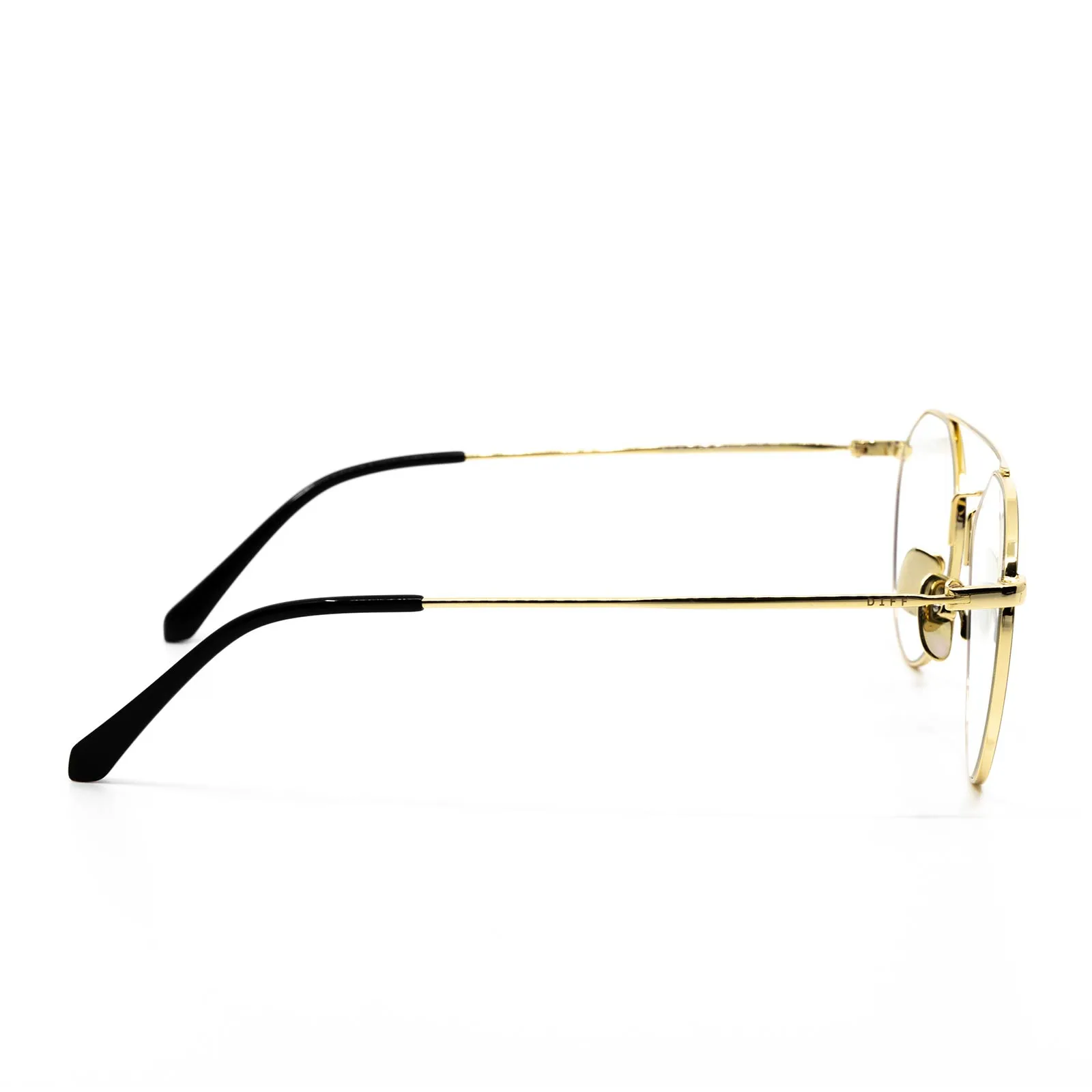 SUNDAY - GOLD + BLACK + CLEAR sold by Diff Eyewear product image thumbnail 3