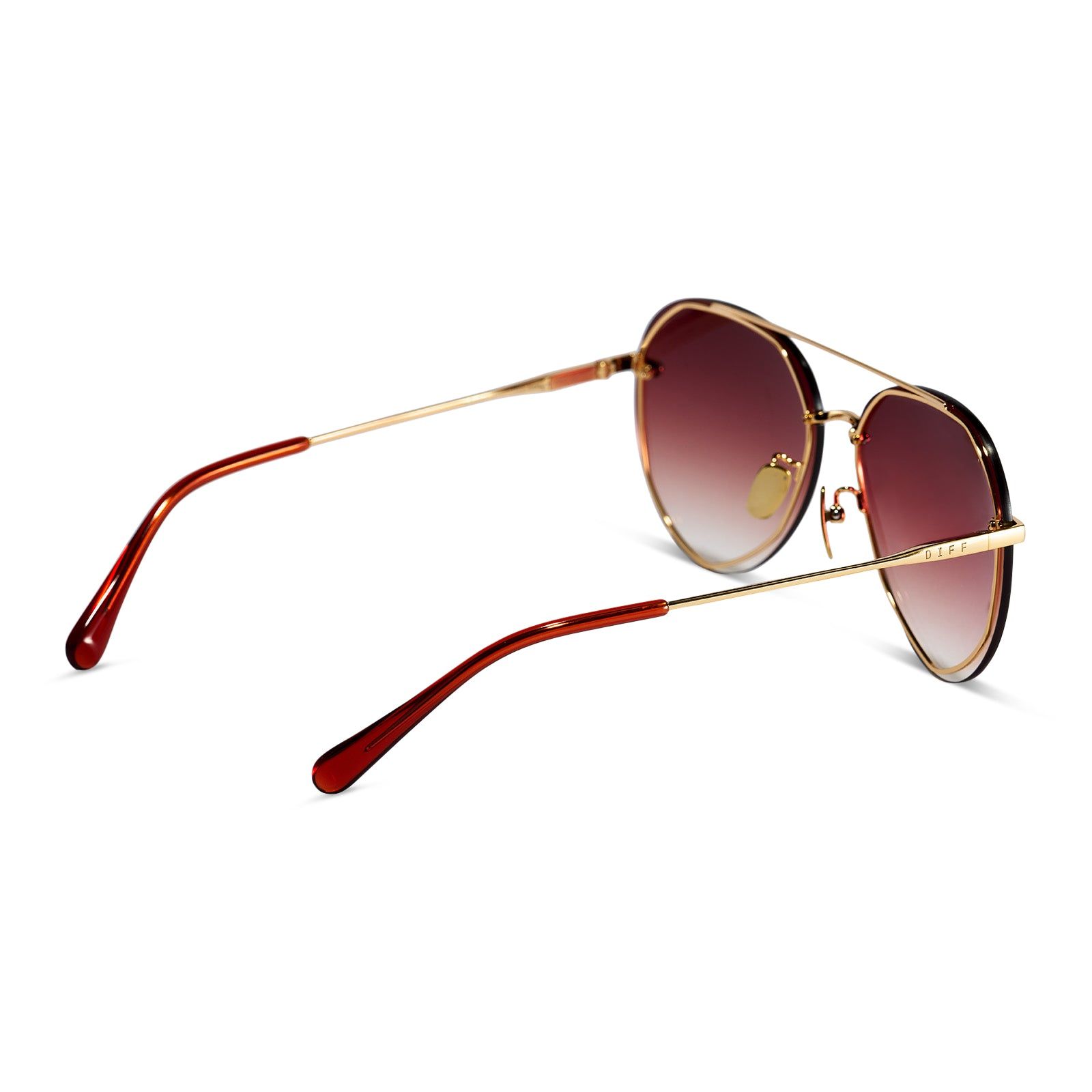 LENOX - GOLD + TERRACOTTA GRADIENT SUNGLASSES sold by Diff Eyewear product image thumbnail 3