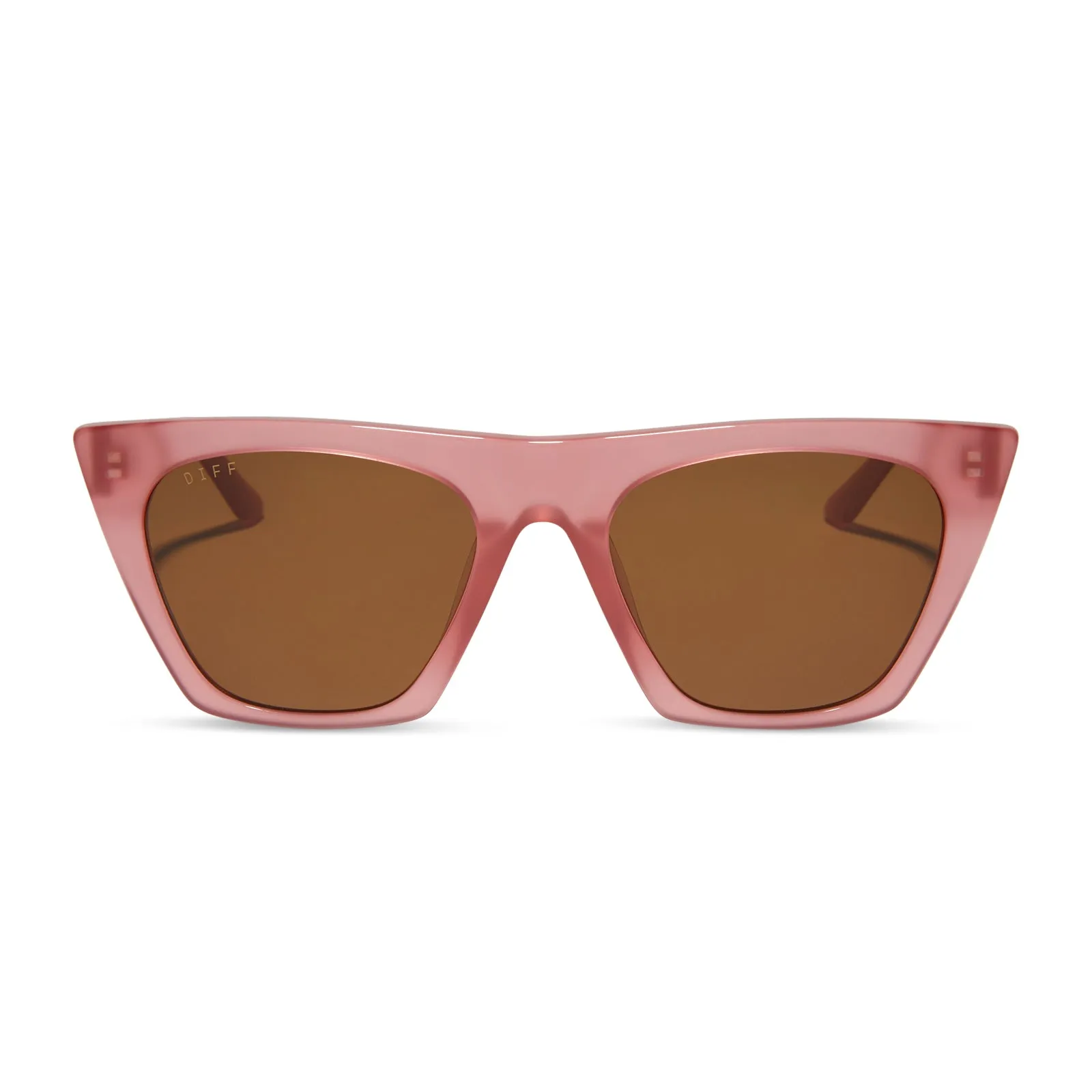 AVRIL - GUAVA + BROWN SUNGLASSES sold by Diff Eyewear