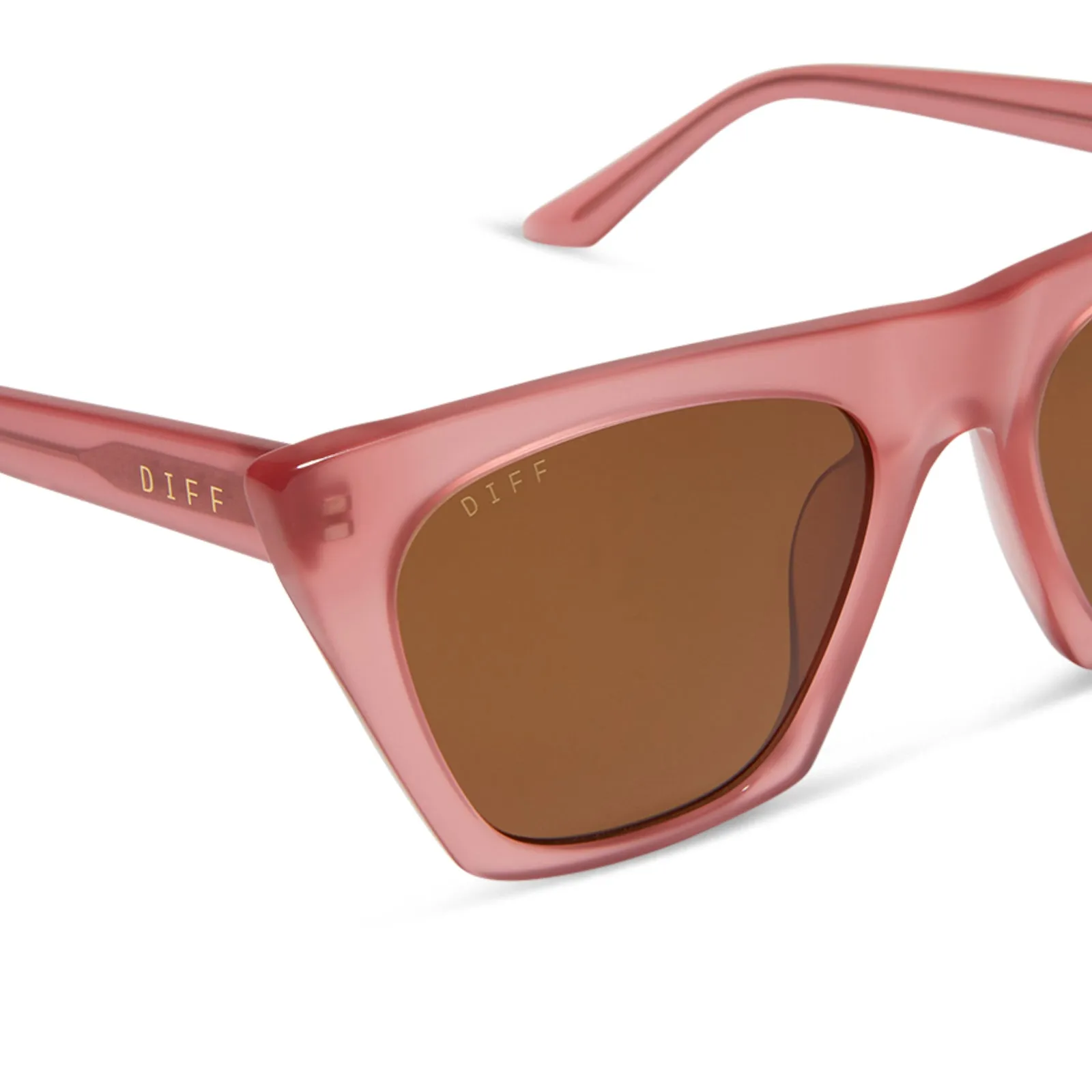 AVRIL - GUAVA + BROWN SUNGLASSES sold by Diff Eyewear product image thumbnail 4