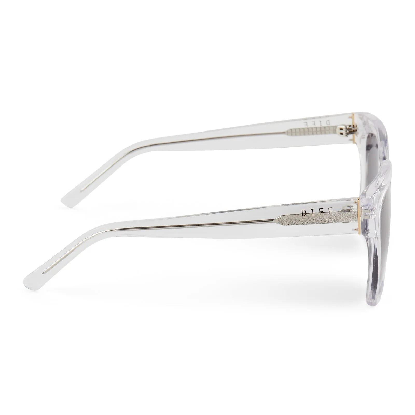 ARIANA - CLEAR CRYSTAL + GREY SUNGLASSES sold by Diff Eyewear product image thumbnail 3